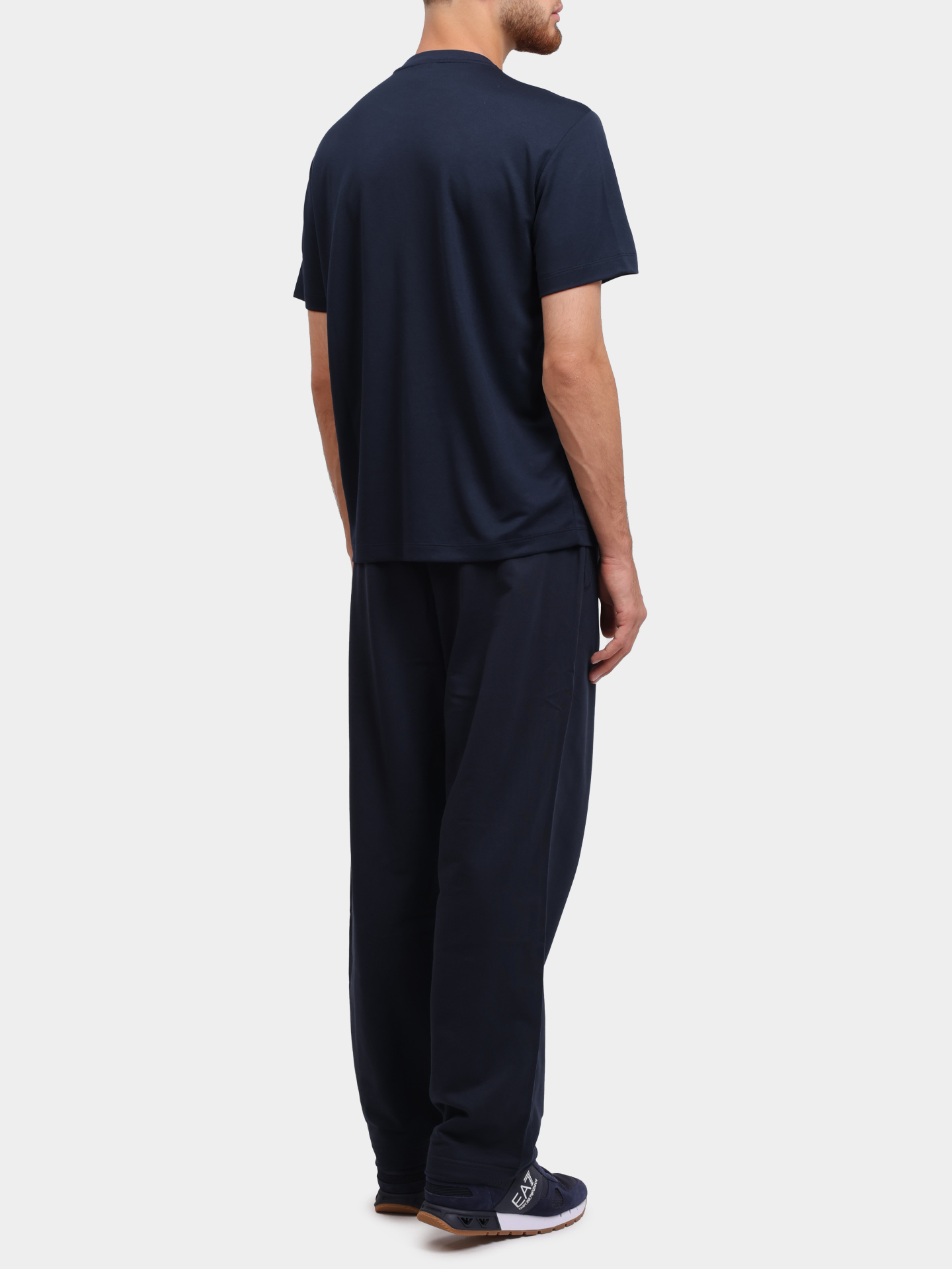 Футболка EA7 7M000092 AF13870 UB102 темно-синяя мужская — купить в интернет-магазине Verdistore