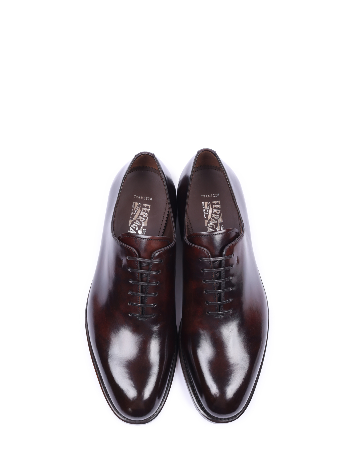 Оксфорды Z-07078223E из отполированной мягкой кожи — купить в интернет-магазине Verdistore