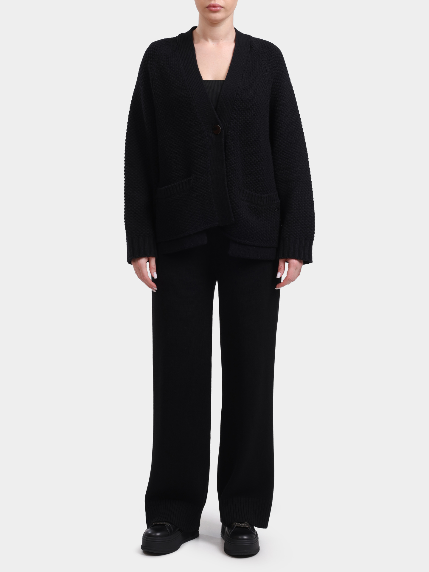 Кардиган Armani Exchange XW001306 AF16604 UC001 черный женский — купить в интернет-магазине Verdistore