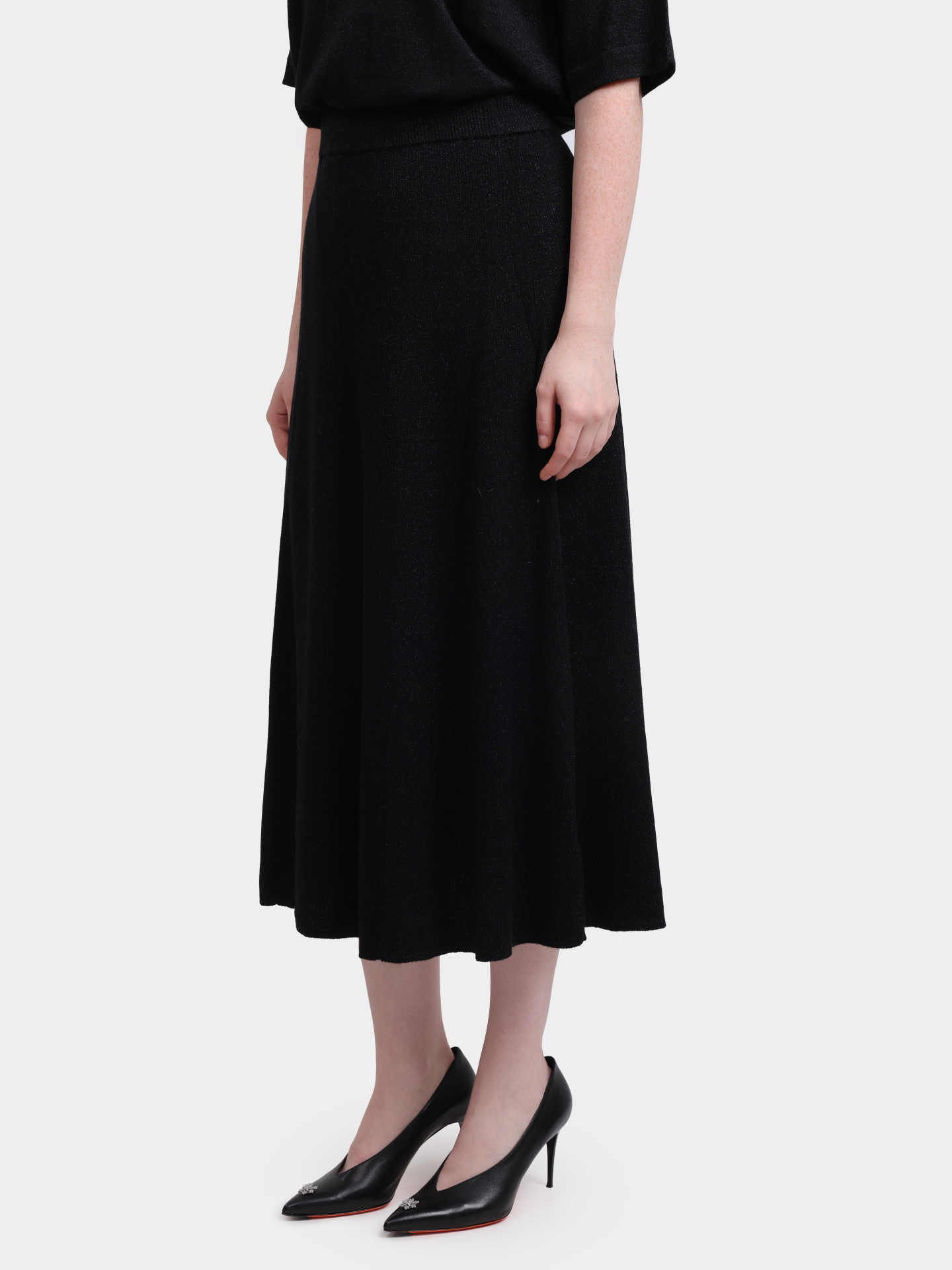 Юбка Re Vera 56W-13-1992 черная женская — купить в интернет-магазине Verdistore