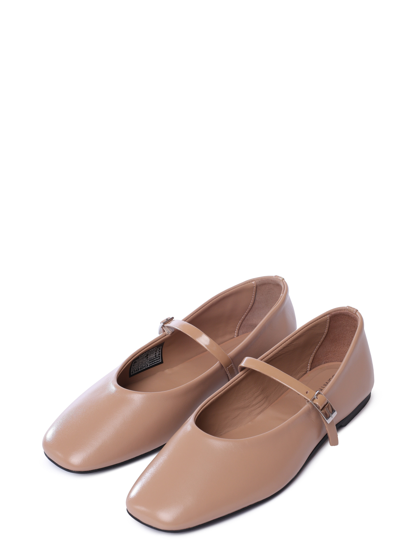 Балетки Calvin Klein HW0HW02483 GDW коричневые женские из кожи — купить в интернет-магазине Verdistore