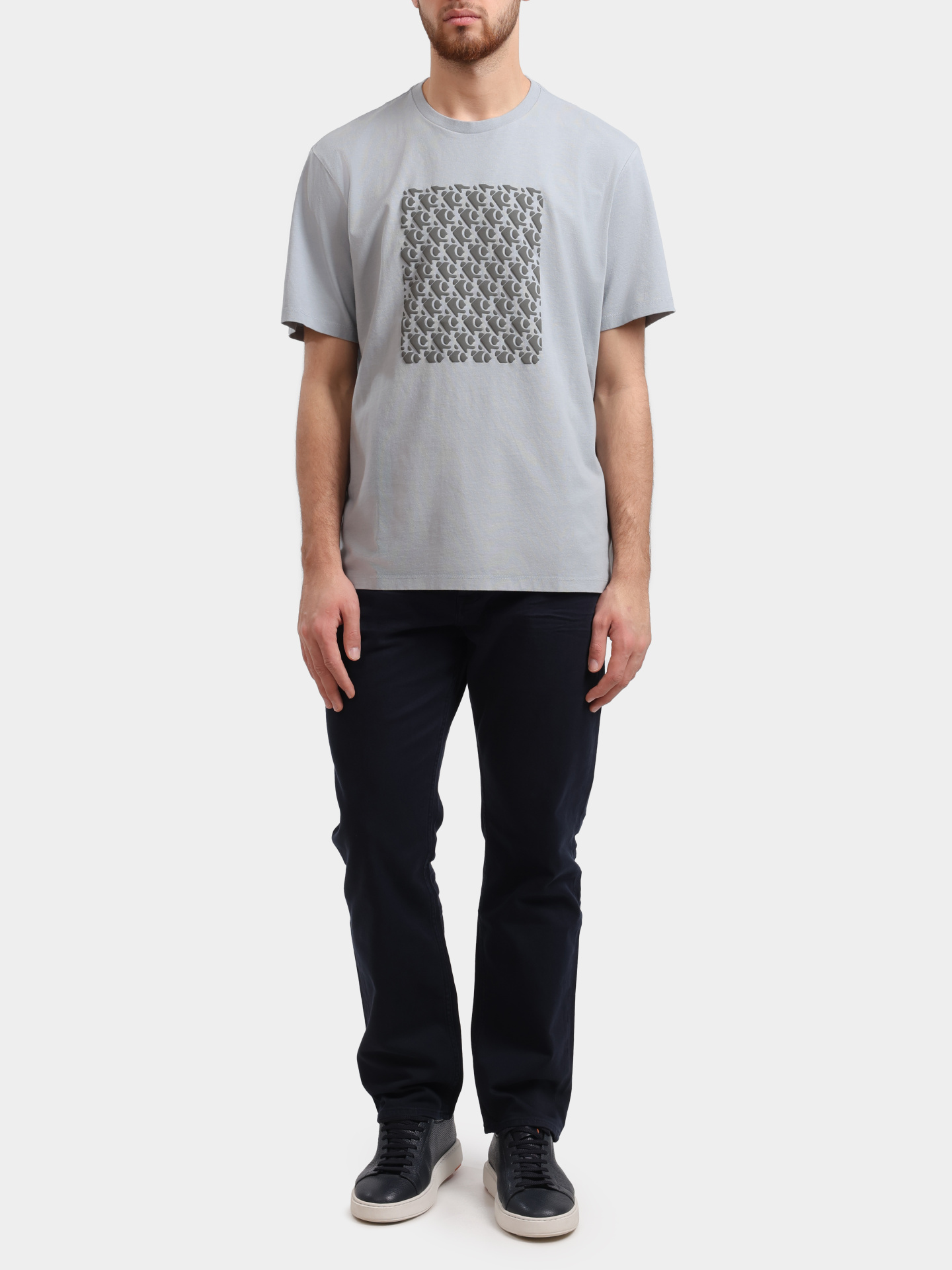 Футболка Calvin Klein Jeans LV04RC841G серая мужская  — купить в интернет-магазине Verdistore