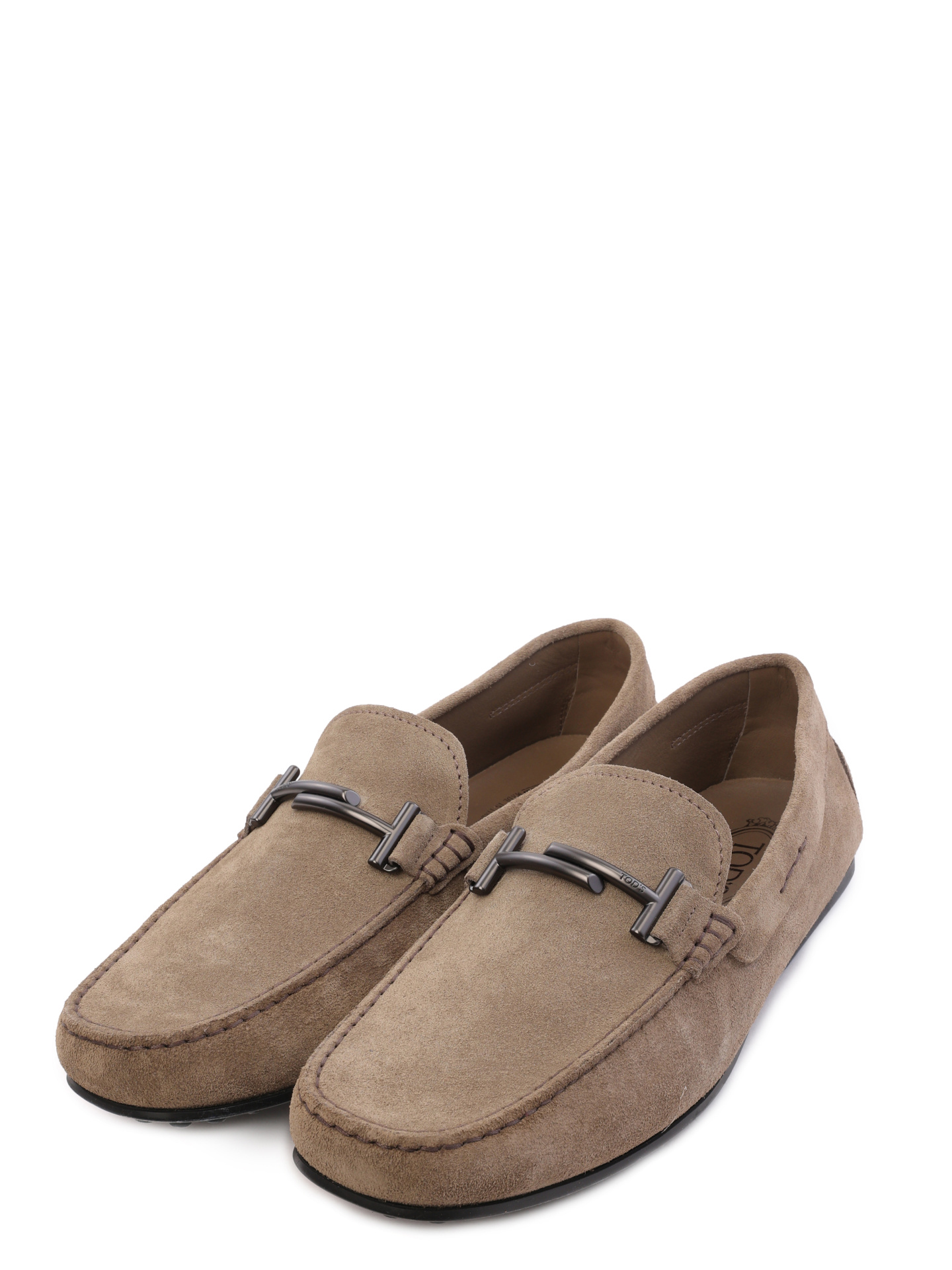 Мокасины бежевые замшеые с приподнятым носком — купить в интернет-магазине Verdistore