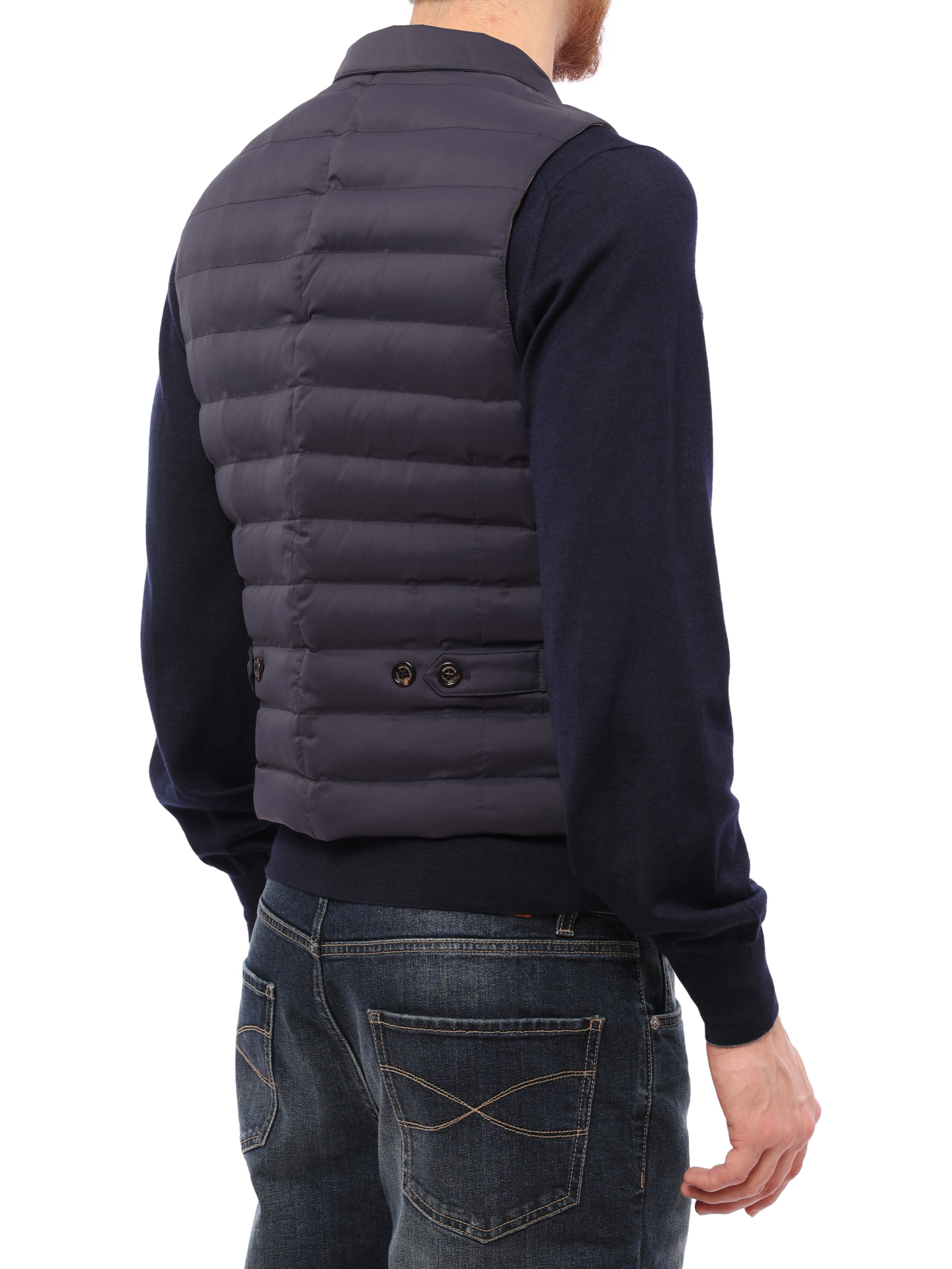 Жилет Brunello Cucinelli MG4591601 стеганый мужской — купить в интернет-магазине Verdistore