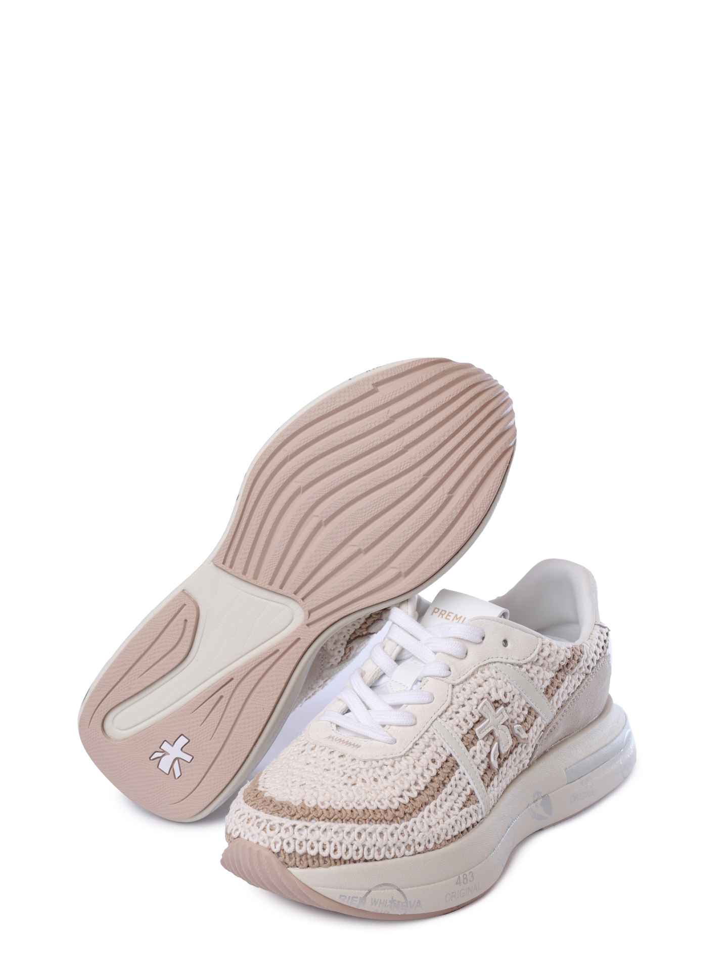 Кроссовки Premiata CASSIE VAR 7369 комбинированные женские — купить в интернет-магазине Verdistore