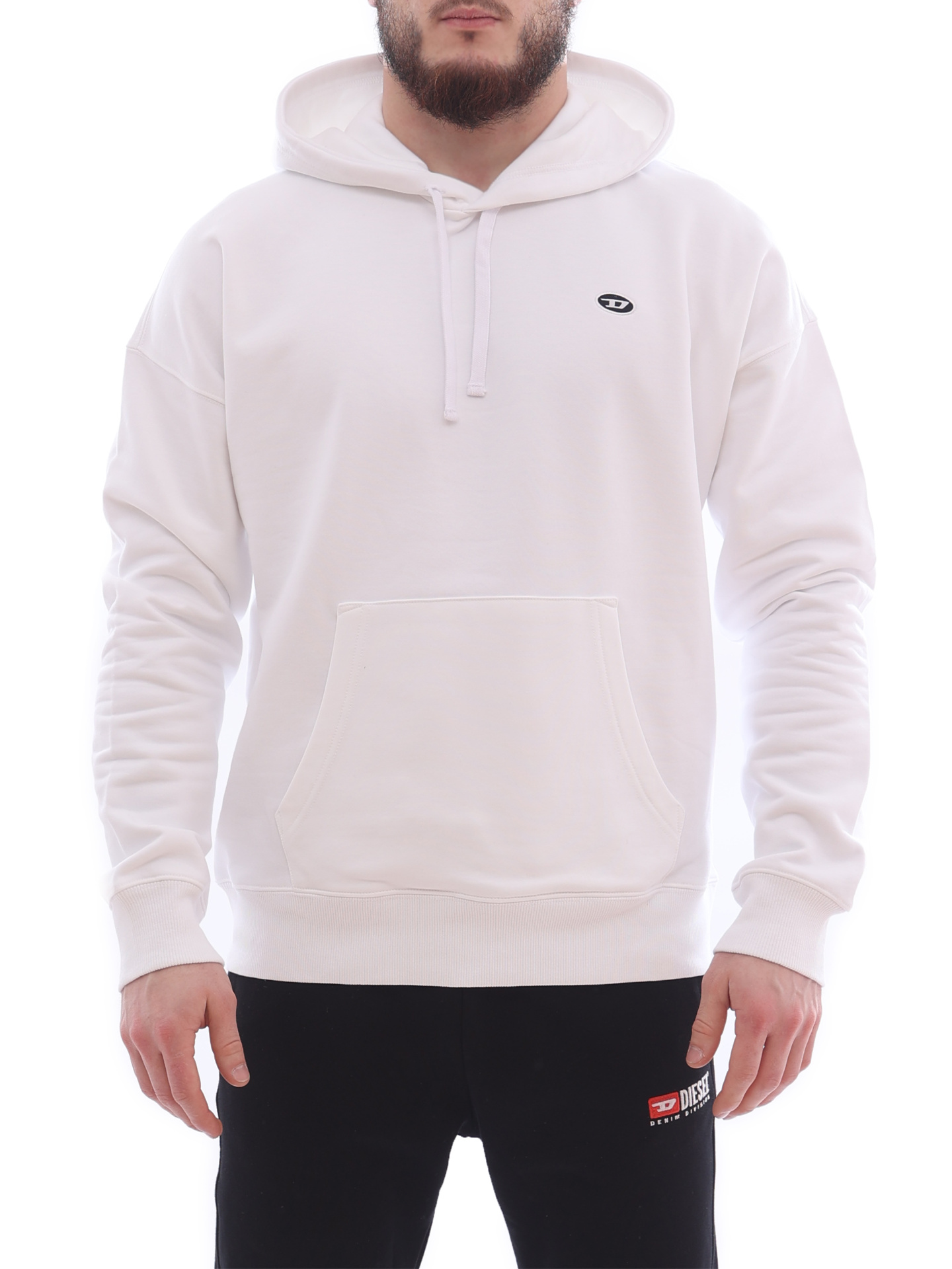 Худи Diesel A037860NAWW 100 белое мужское — купить в интернет-магазине Verdistore