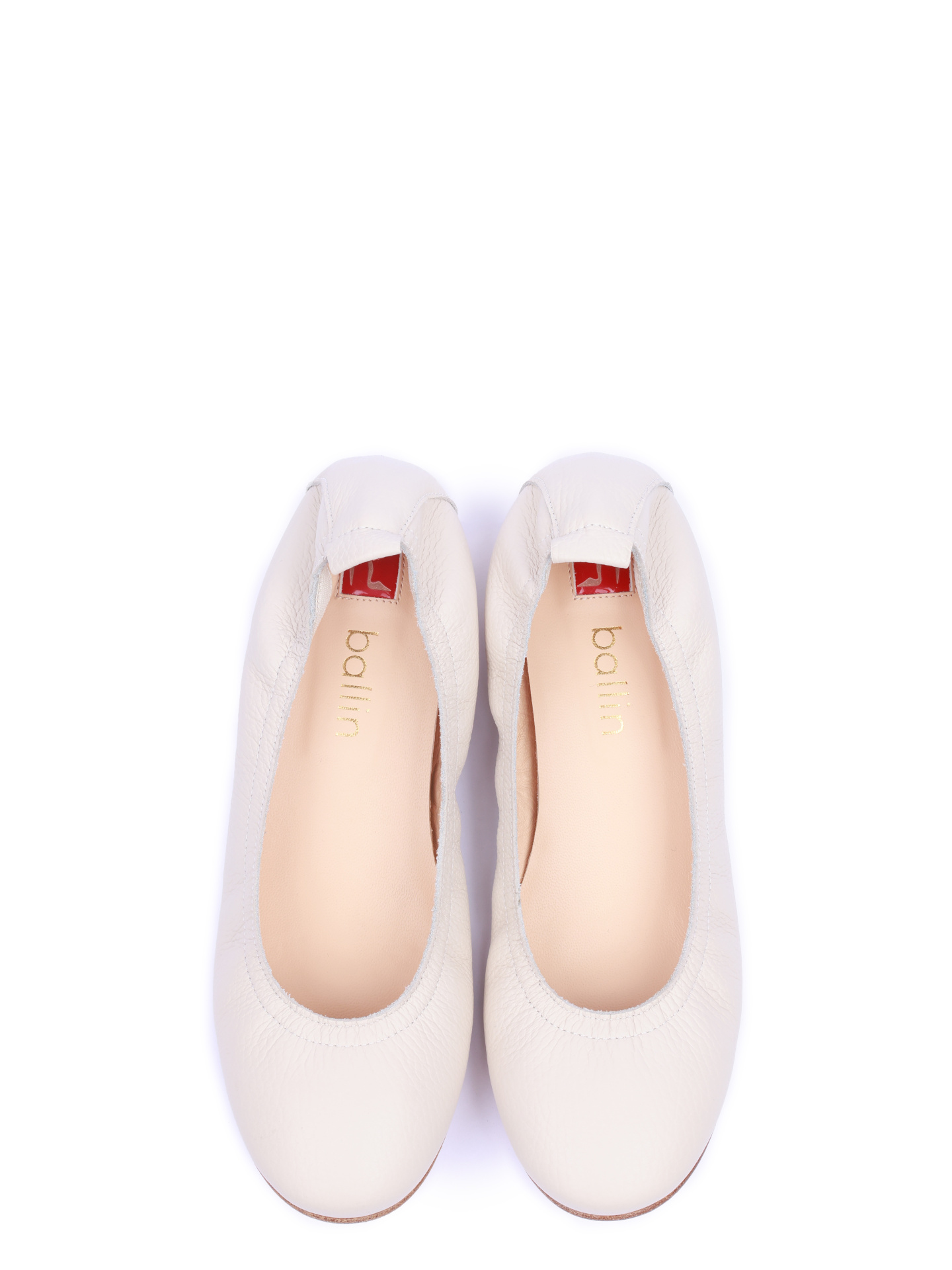 Балетки Ballin B7S6063/1135A23 белые женские с золотистым каблуком — купить в интернет-магазине Verdistore