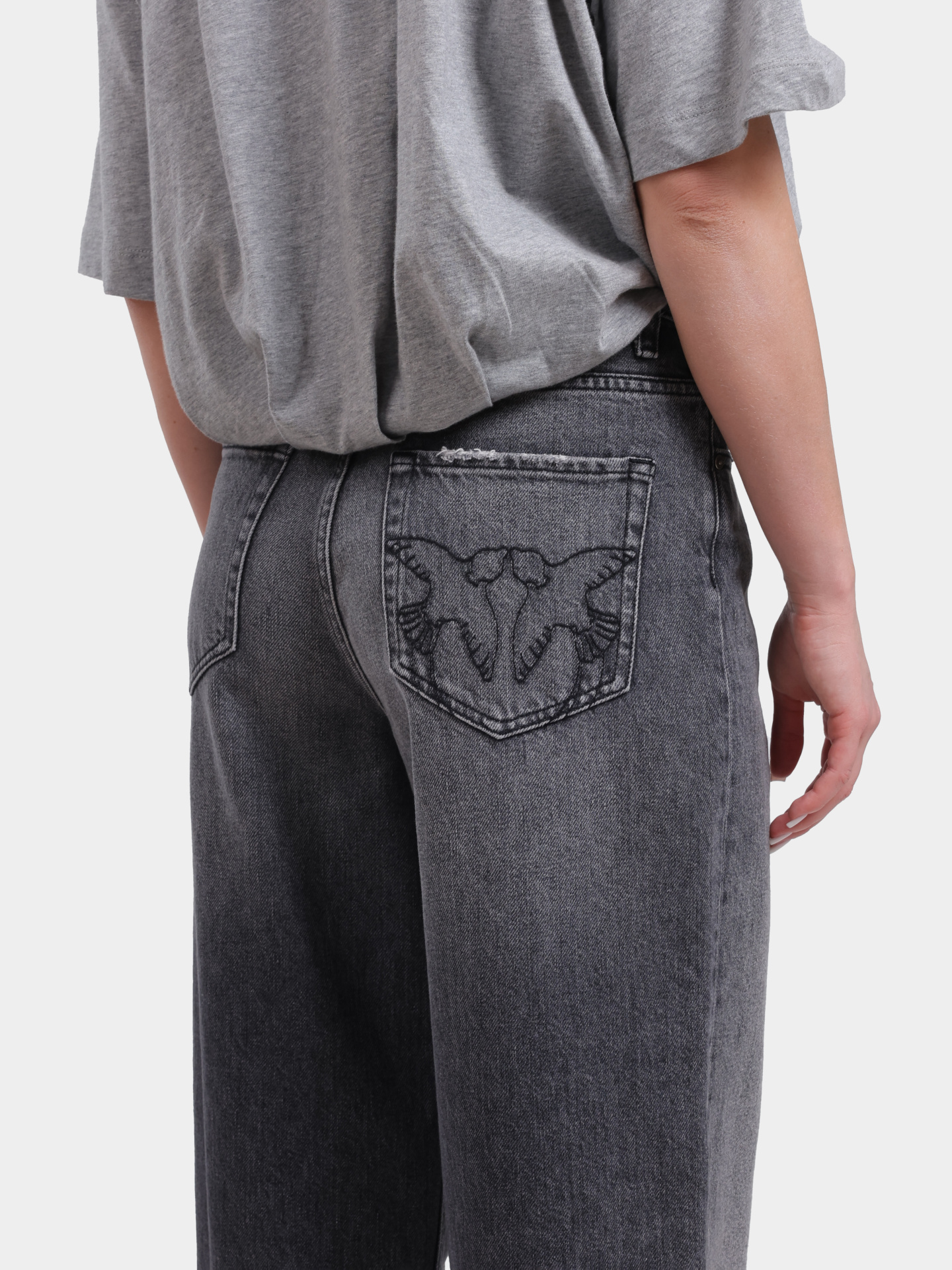 Джинсы Pinko 103857 A2RY PJ9 женские с эффектом потертости — купить в интернет-магазине Verdistore