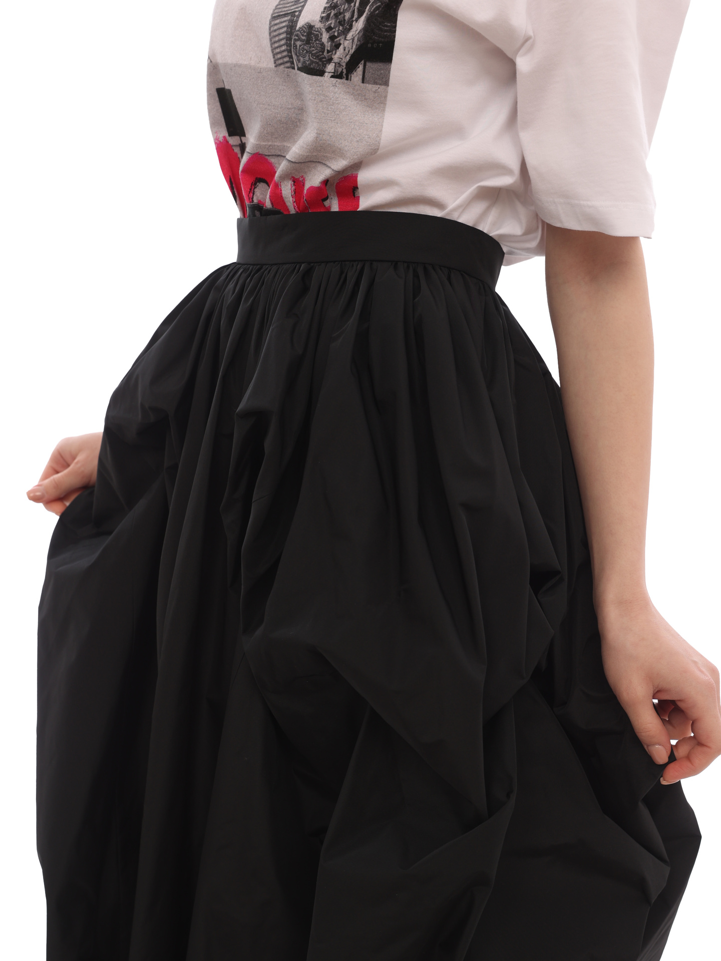 Юбка Alexander McQueen 696066 QEACX 1000 черная женская — купить в интернет-магазине Verdistore