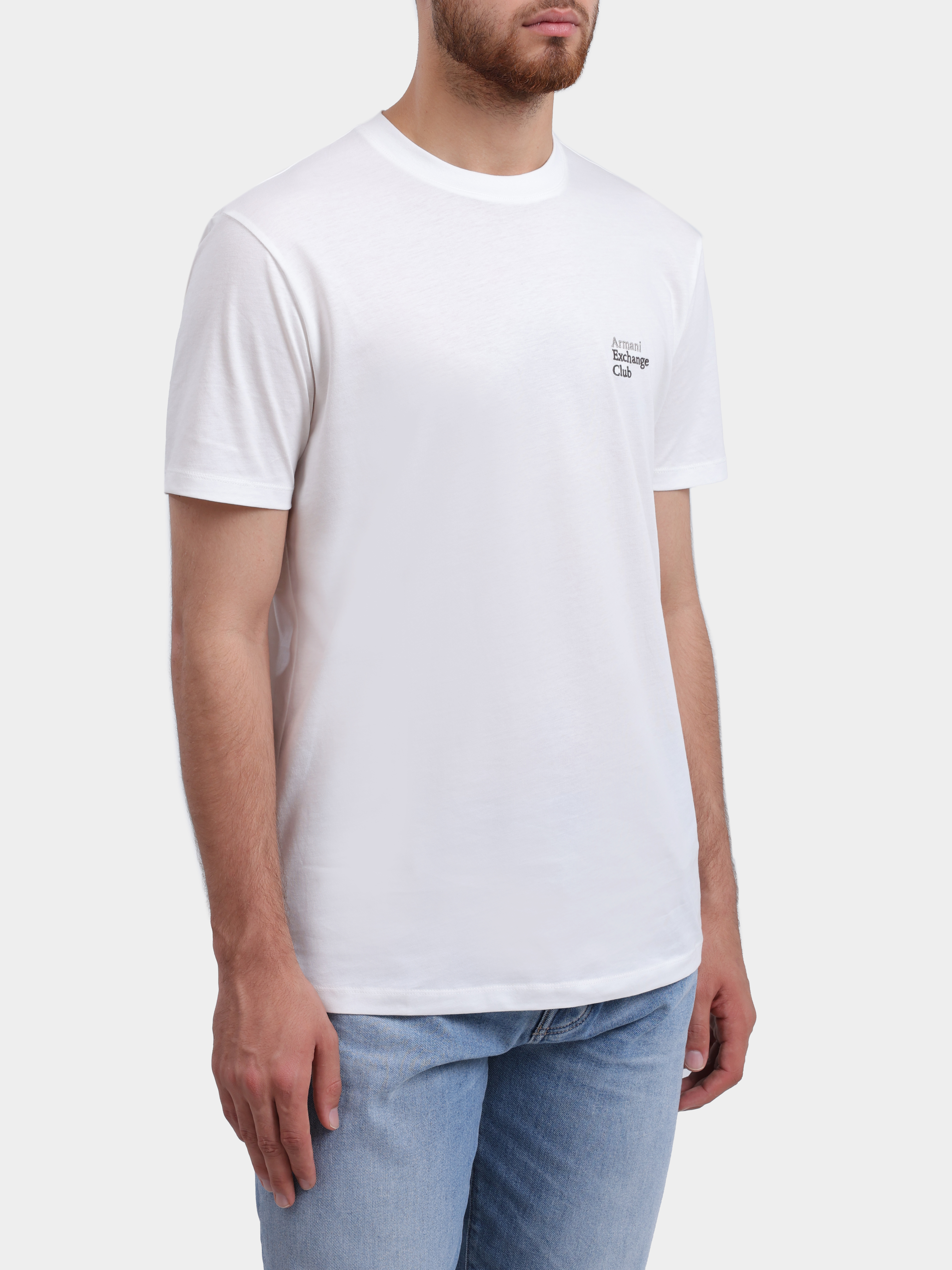 Футболка Armani Exchange XM002504 AF10358 U0009 хлопковая мужская с вышивкой — купить в интернет-магазине Verdistore