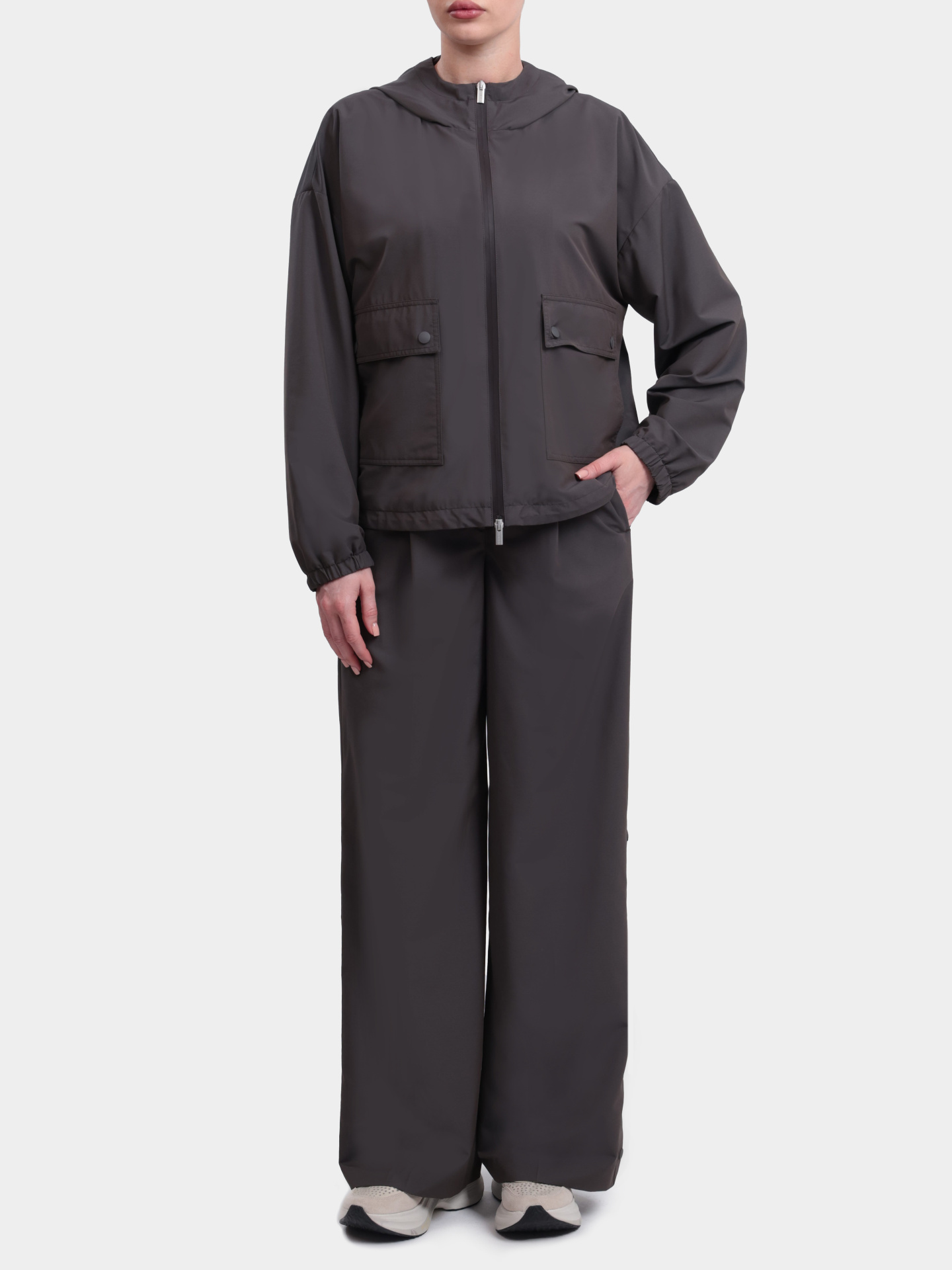 Брюки Peserico A04032 2561 151 серые женские — купить в интернет-магазине Verdistore