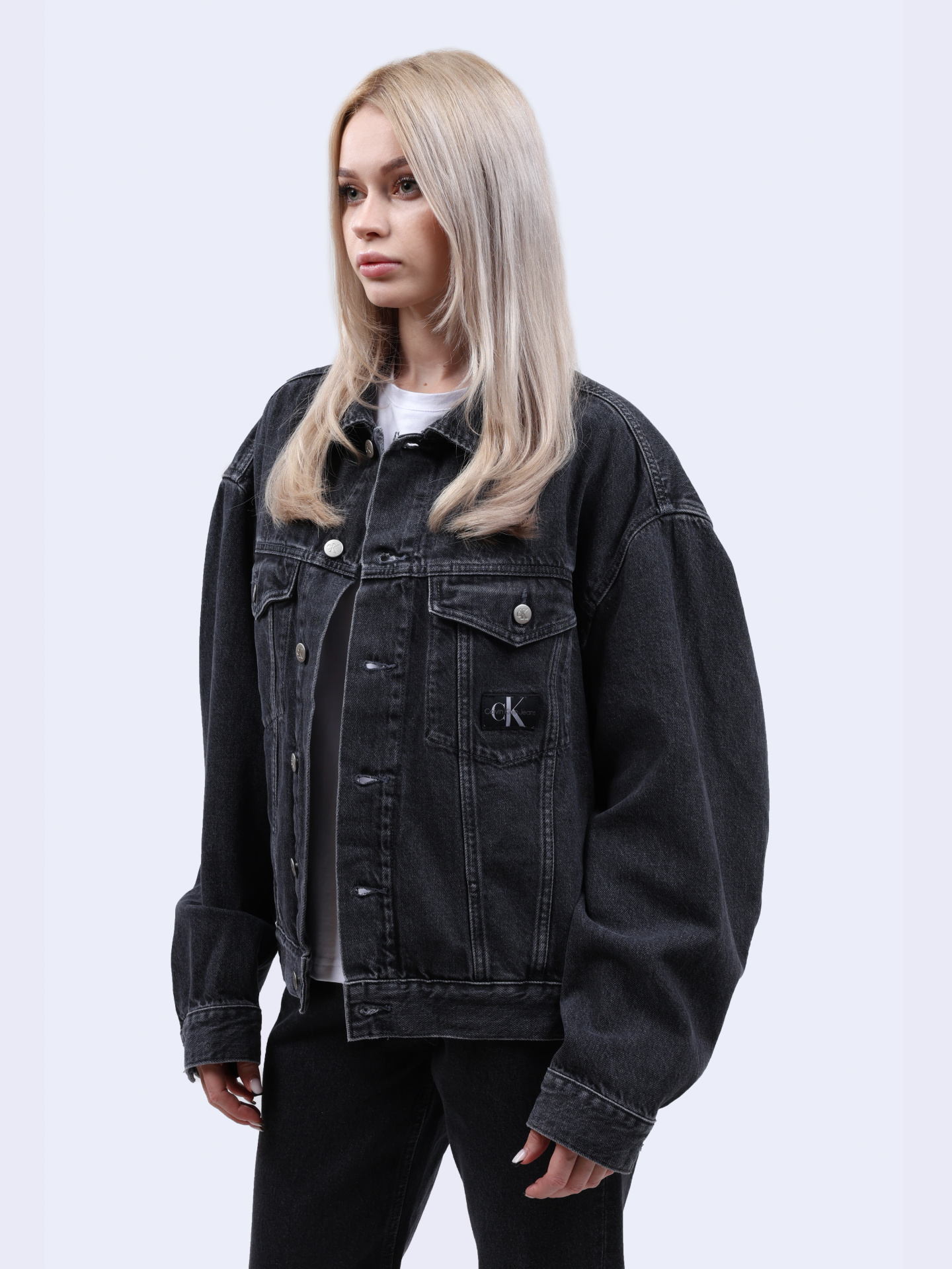 Куртка Calvin Klein Jeans J20J223711 1BZ джинсовая женская — купить в интернет-магазине Verdistore