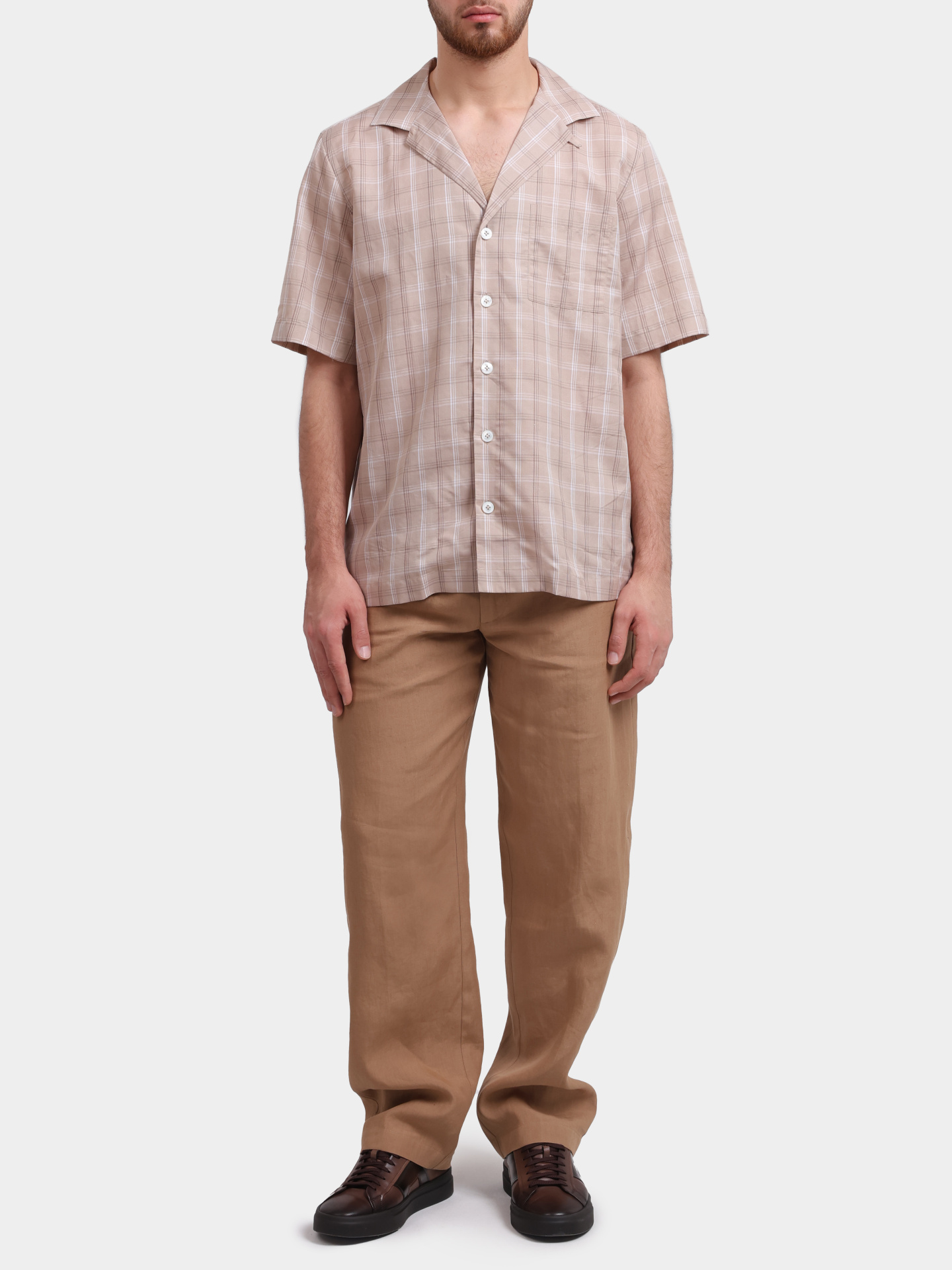 Рубашка Lardini PA KLOP PAC1988 мужская с короткими рукавами — купить в интернет-магазине Verdistore