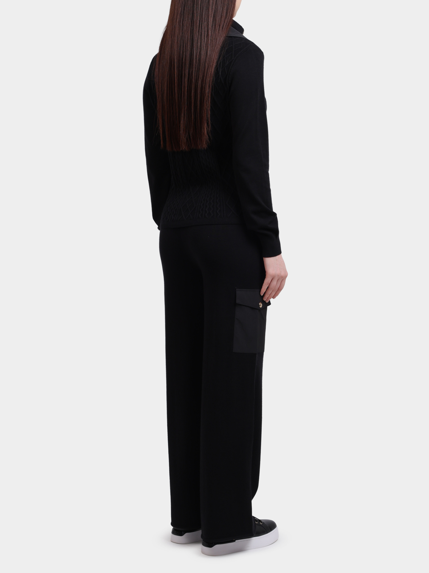 Брюки Liu-Jo TF5041 MS75L 22222 черные женские — купить в интернет-магазине Verdistore