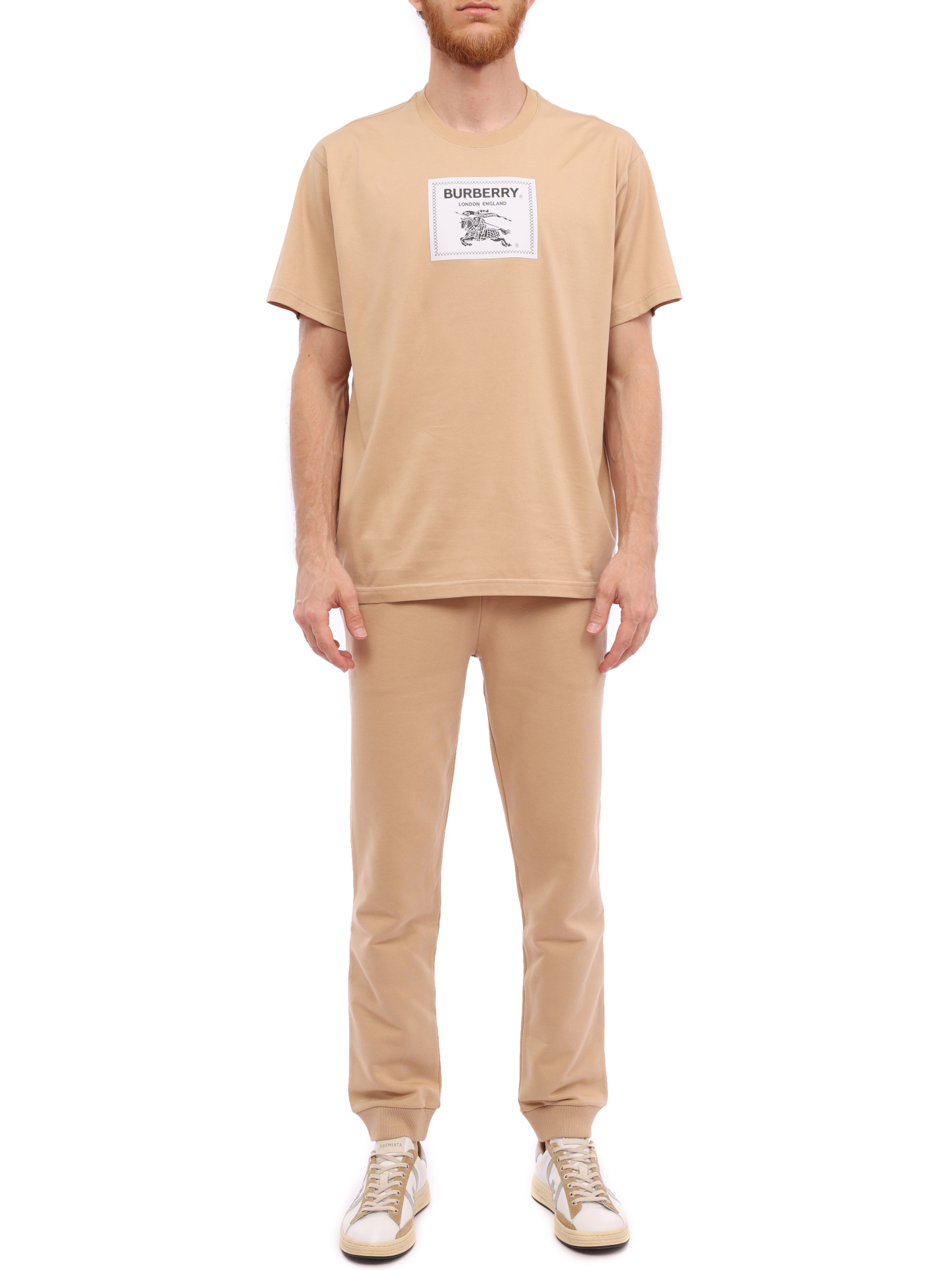 Футболка Burberry 8068500 A7405 хлопковая мужская — купить в интернет-магазине Verdistore