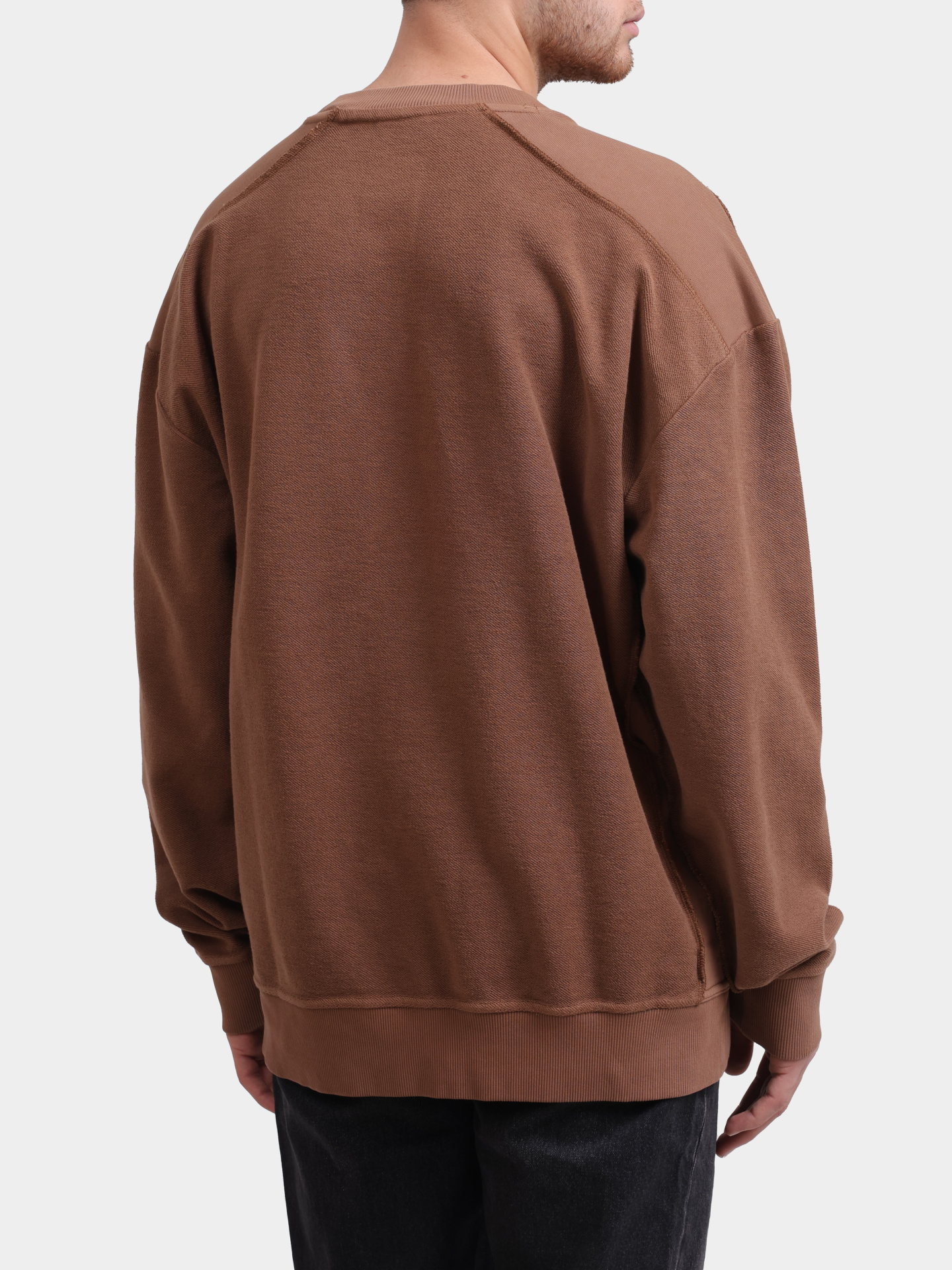 Свитшот Hugo Delphonso 10253077 коричневый мужской — купить в интернет-магазине Verdistore