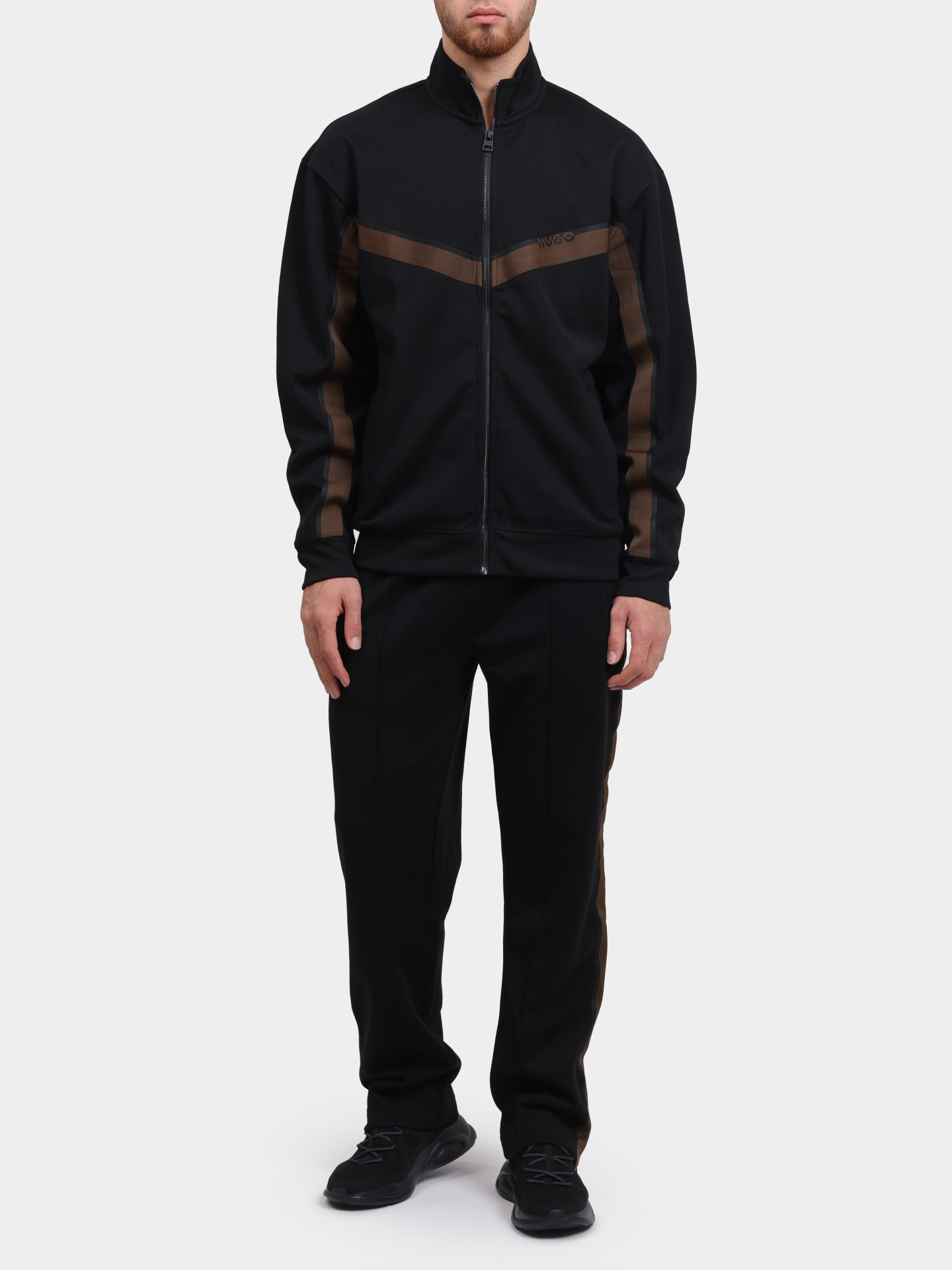 Мастерка Hugo 50542833 001 черная мужская — купить в интернет-магазине Verdistore