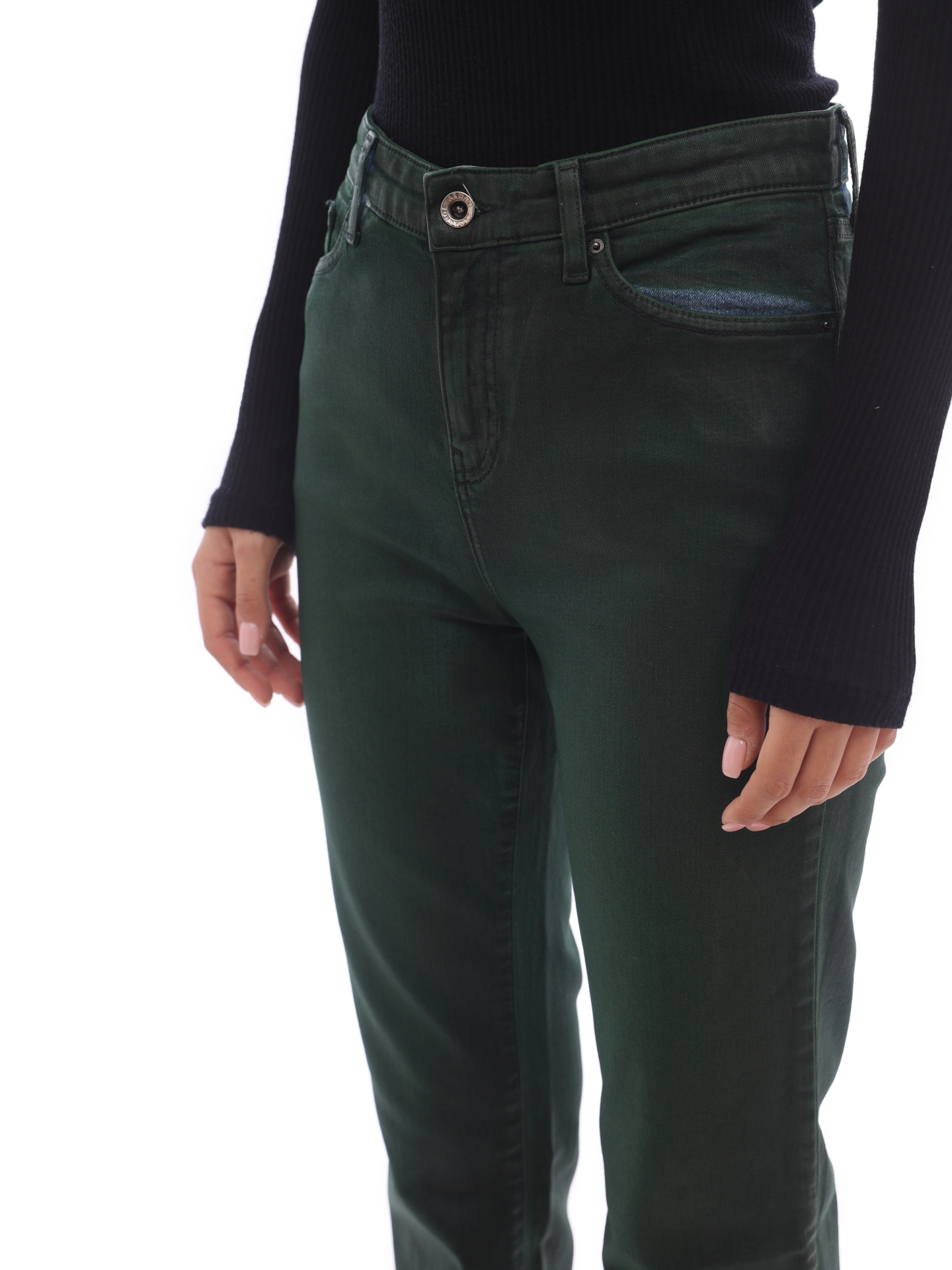 Джинсы Armani Exchange 6GYJ06 1844 зеленые женские — купить в интернет-магазине Verdistore