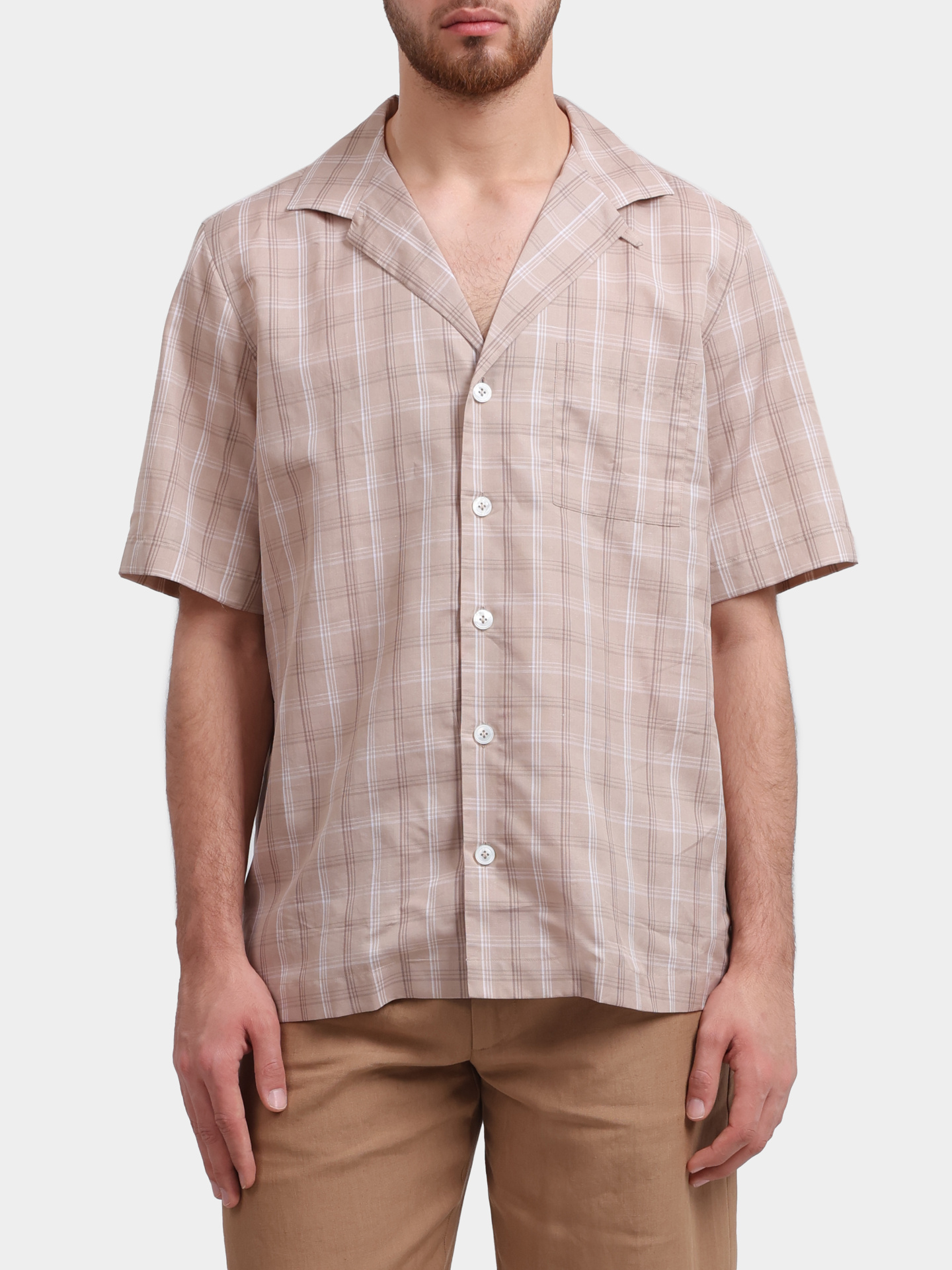 Рубашка Lardini PA KLOP PAC1988 мужская с короткими рукавами — купить в интернет-магазине Verdistore