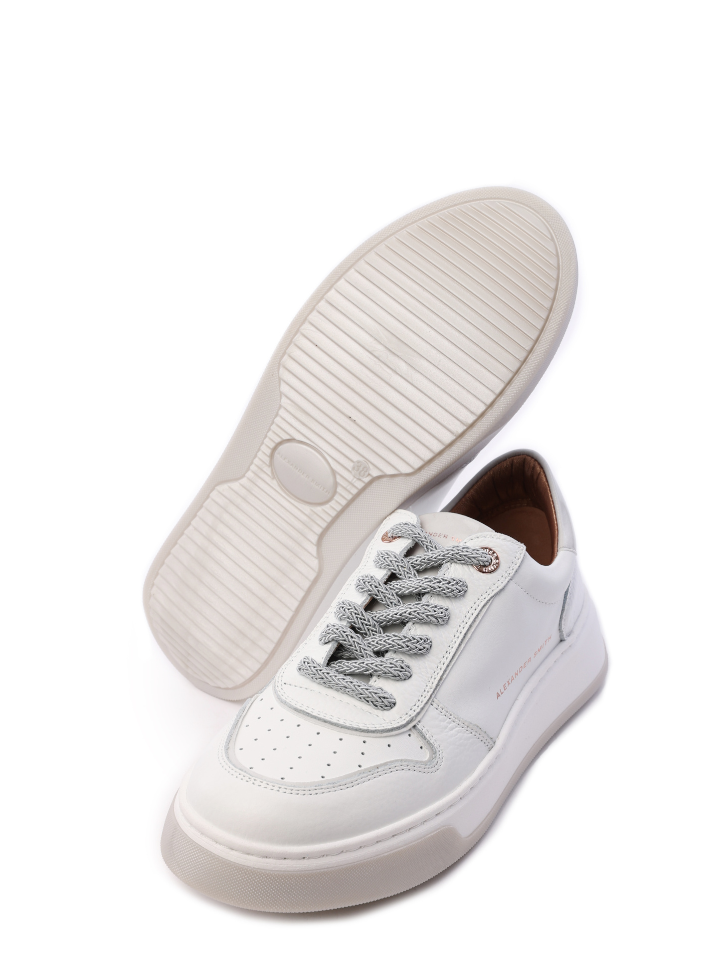 Кеды Alexander Smith AW T2D 40 WGY белые женские с перфорацией — купить в интернет-магазине Verdistore