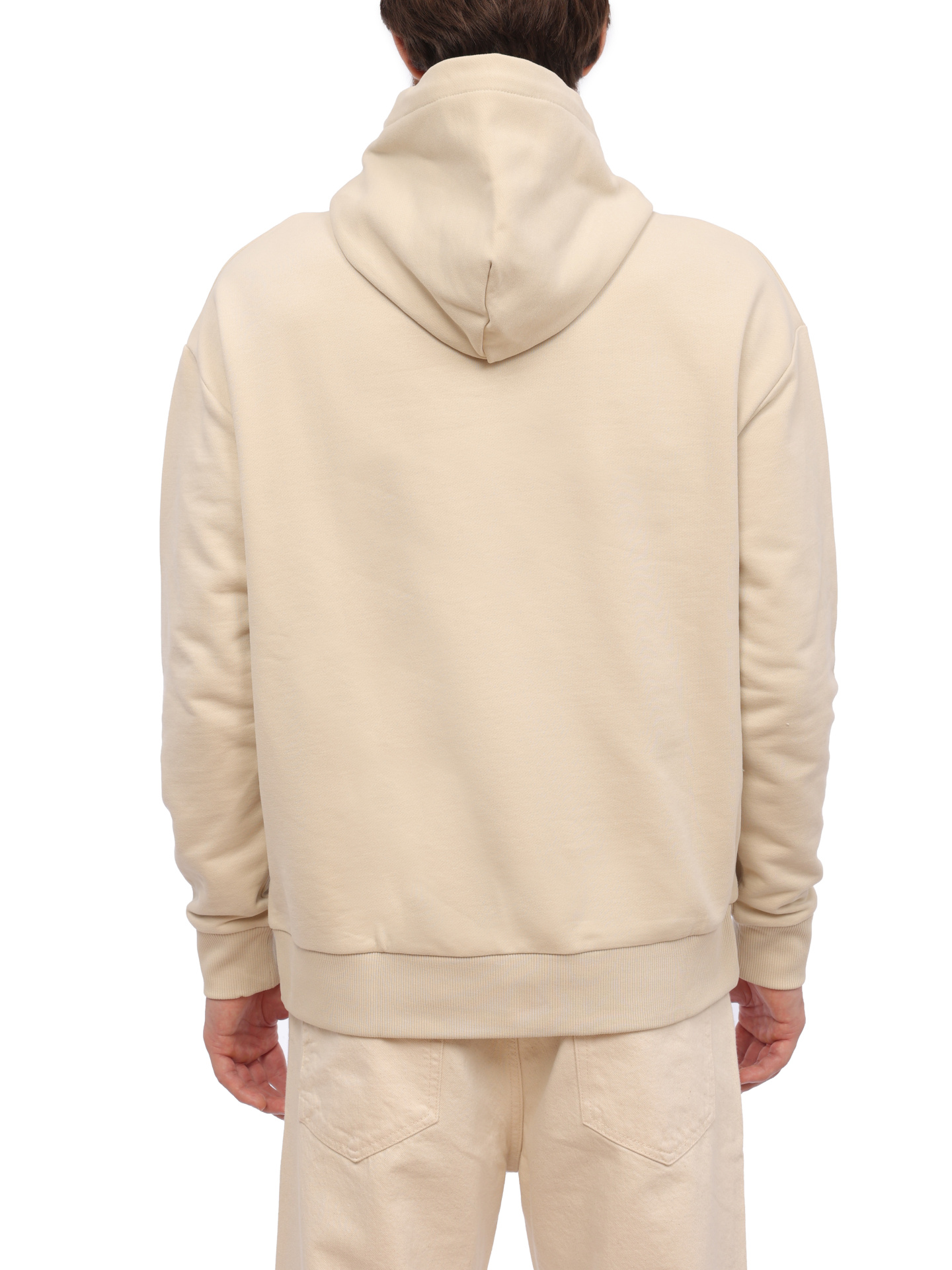 Худи Calvin Klein K10K110606 бежевое мужское из хлопка — купить в интернет-магазине Verdistore