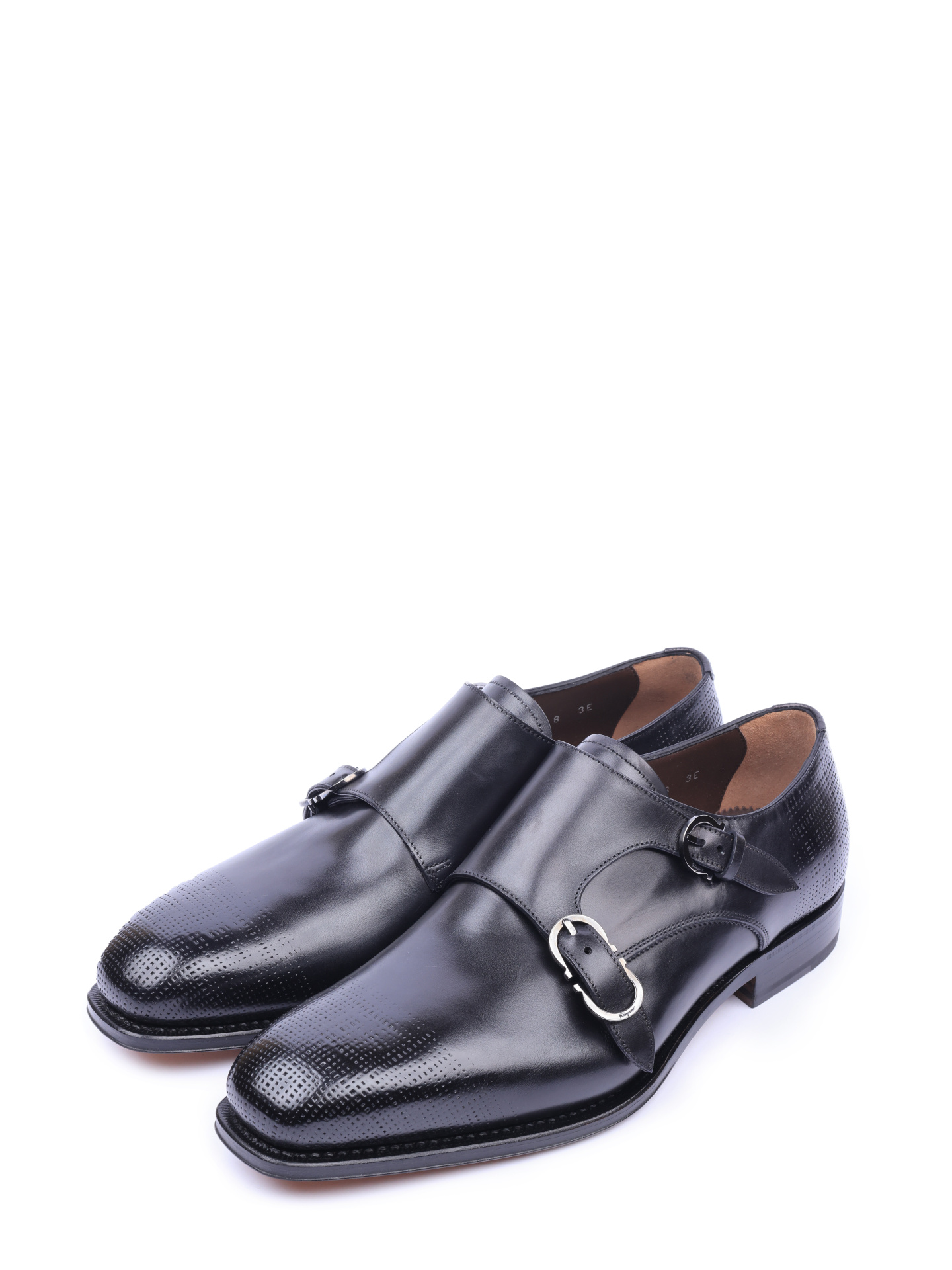 Монки Z-07452863E из гладкой кожи и с двумя пряжками — купить в интернет-магазине Verdistore