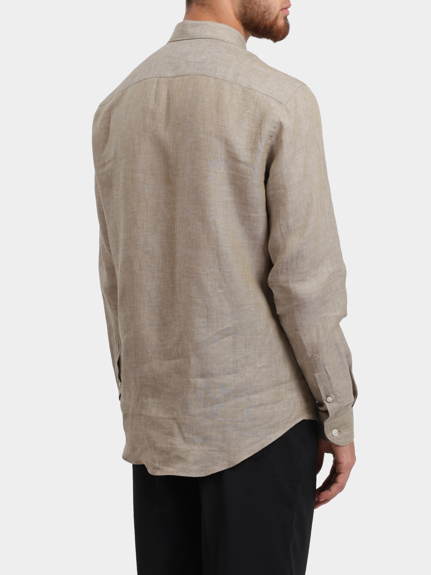 Рубашка Emporio Armani 01SM0L 010F9 542 льняная мужская — купить в интернет-магазине Verdistore