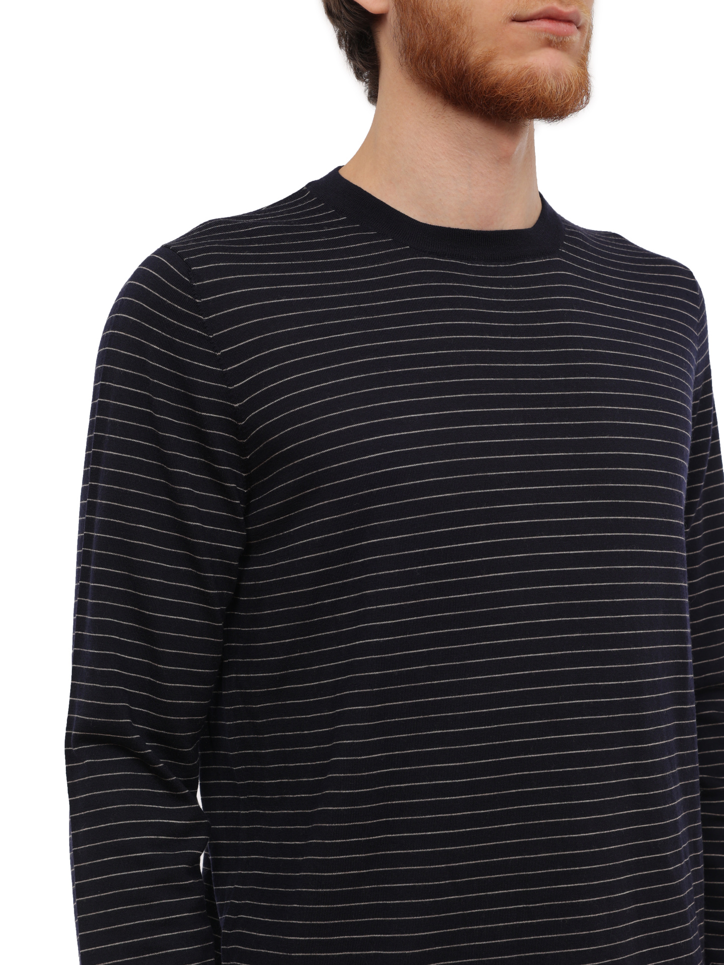Свитер Brunello Cucinelli M2484800 полосатый мужской — купить в интернет-магазине Verdistore