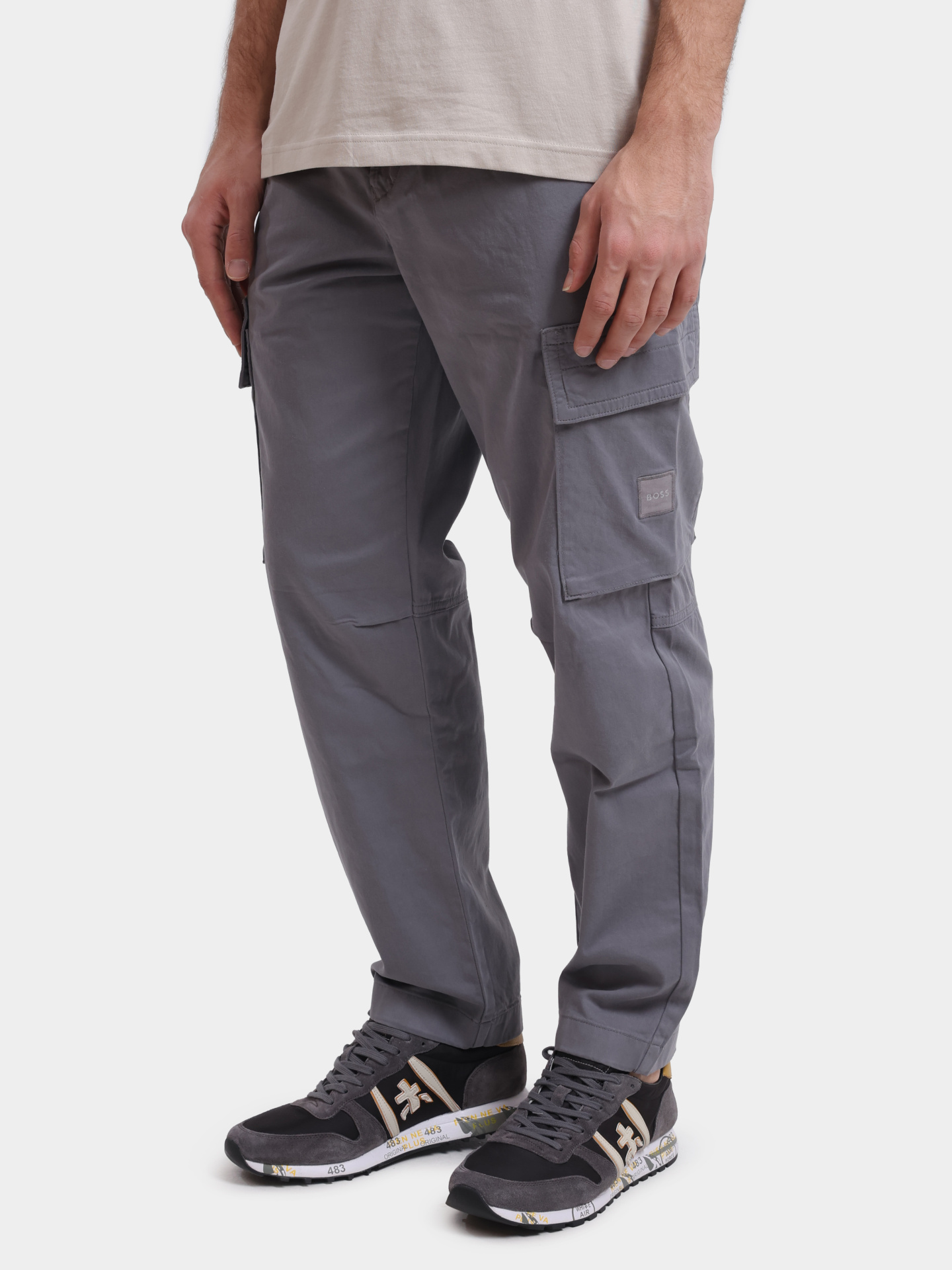 Брюки Sisla-9-Cargo 10268092 01 50544866 062 серые мужские — купить в интернет-магазине Verdistore