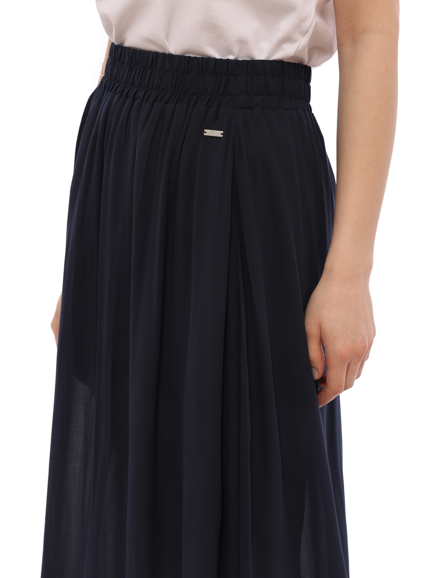 Юбка Armani Exchange 3RYN20 YN3LZ 15CO темно-синяя женская полупрозрачная — купить в интернет-магазине Verdistore