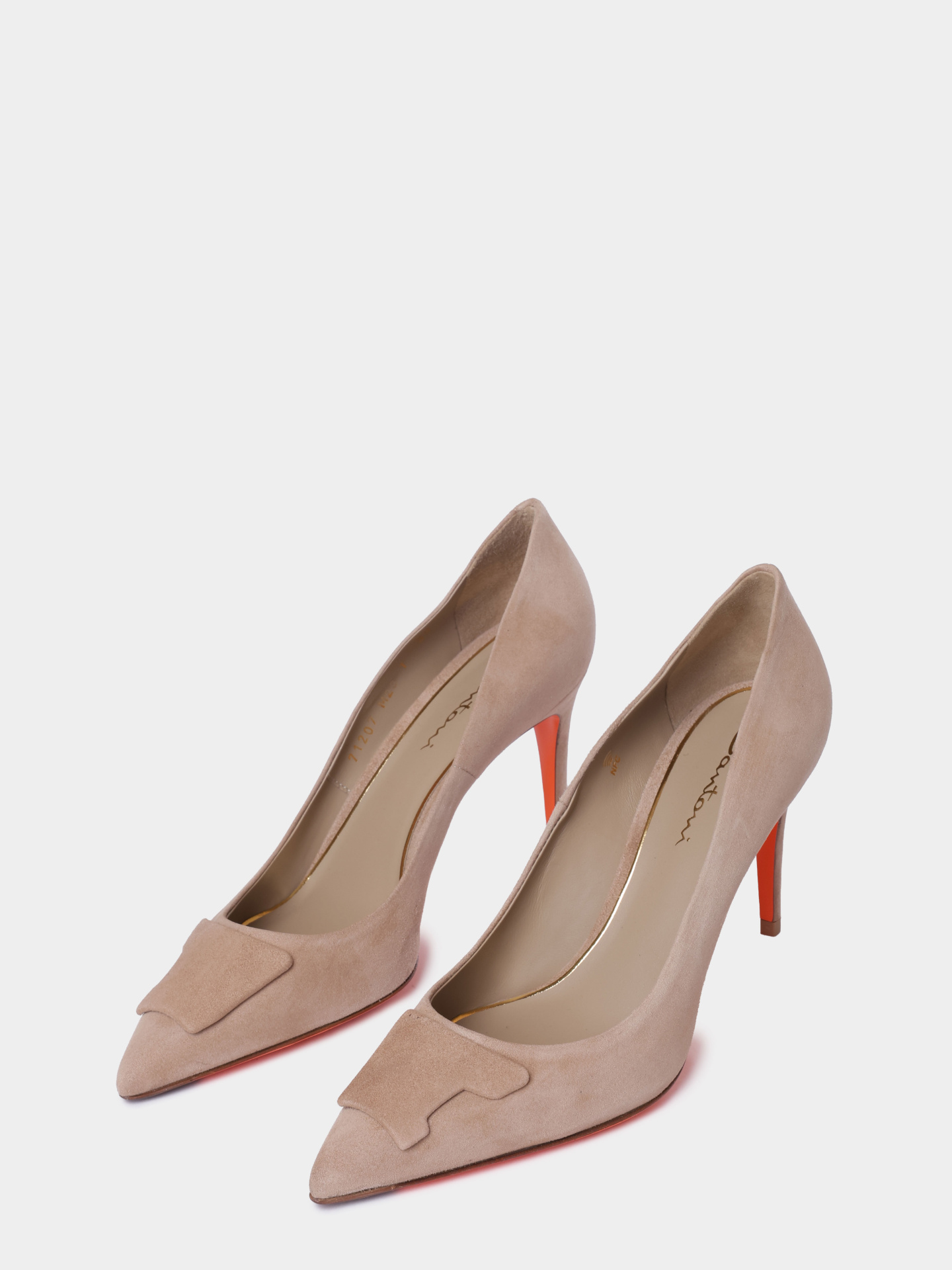 Туфли Santoni WDIG71207HI2TMGDM23 замшевые женские — купить в интернет-магазине Verdistore