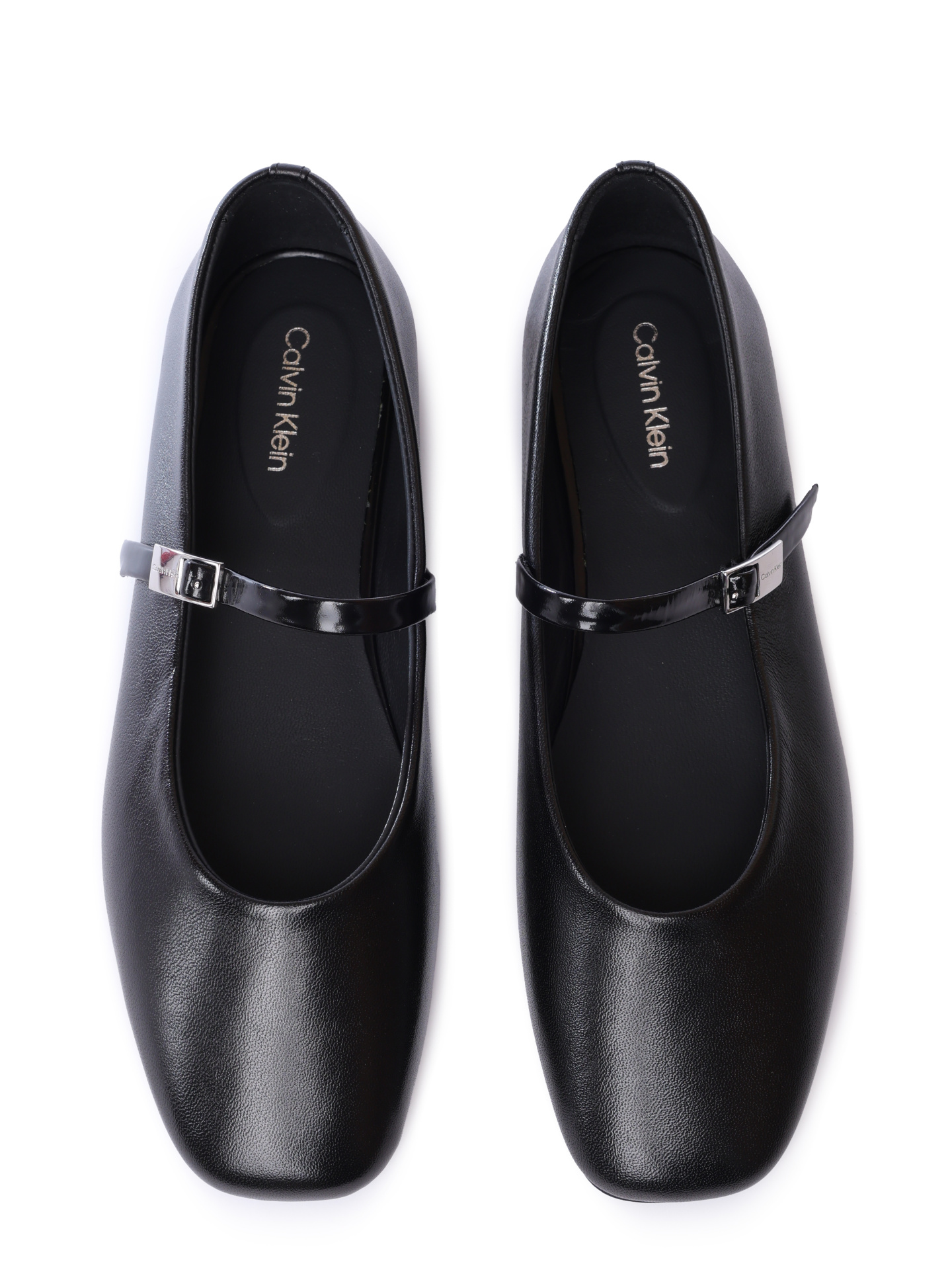 Балетки Calvin Klein HW0HW02483 BEH черные женские из кожи — купить в интернет-магазине Verdistore