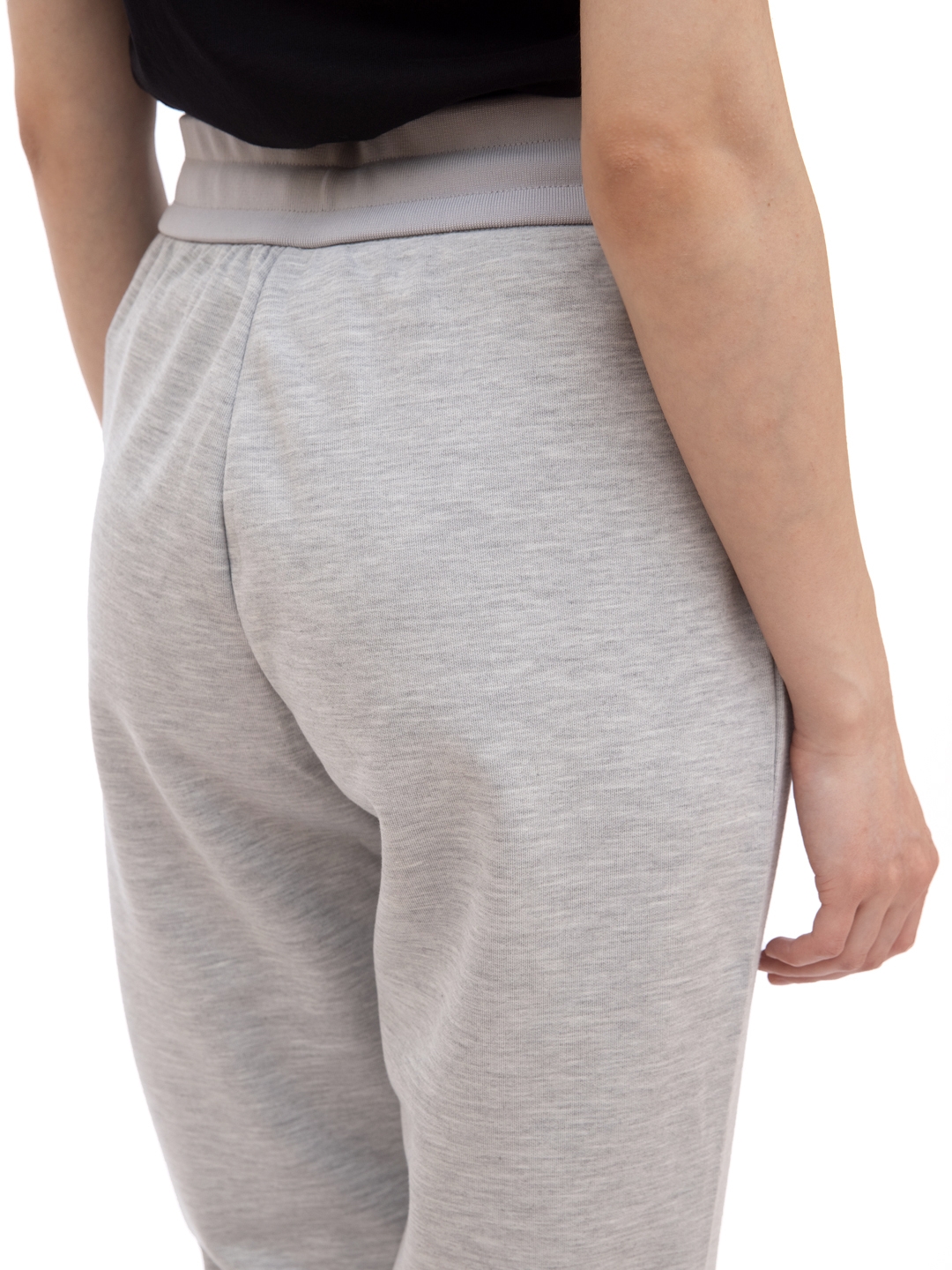 картинка Брюки спортивные Armani Exchange 8NYP97 YJ1GZ серые женские с эластичными манжетами от магазина Verdistore