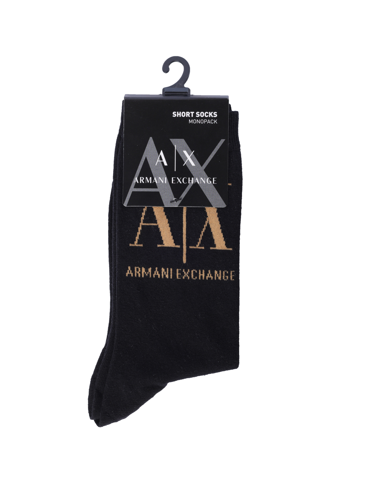 Носки Armani Exchange 946020 CC401 00120 черные женские высокие — купить в интернет-магазине Verdistore