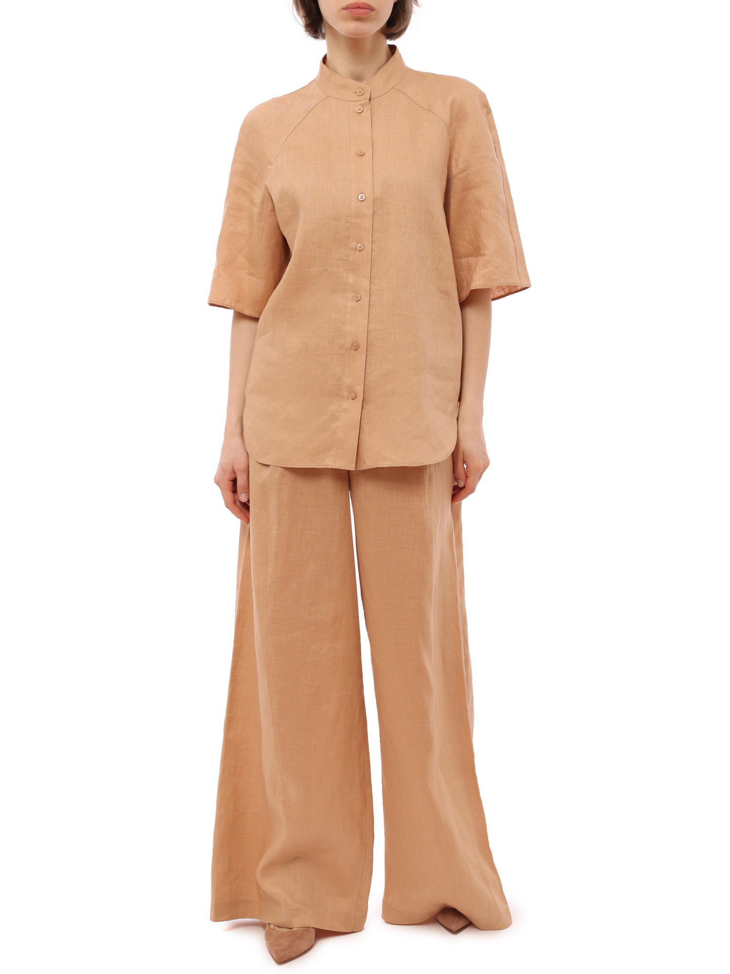 картинка Брюки Armani Exchange 3RYP36 YN4KZ 1799 льняные женские от магазина Verdistore