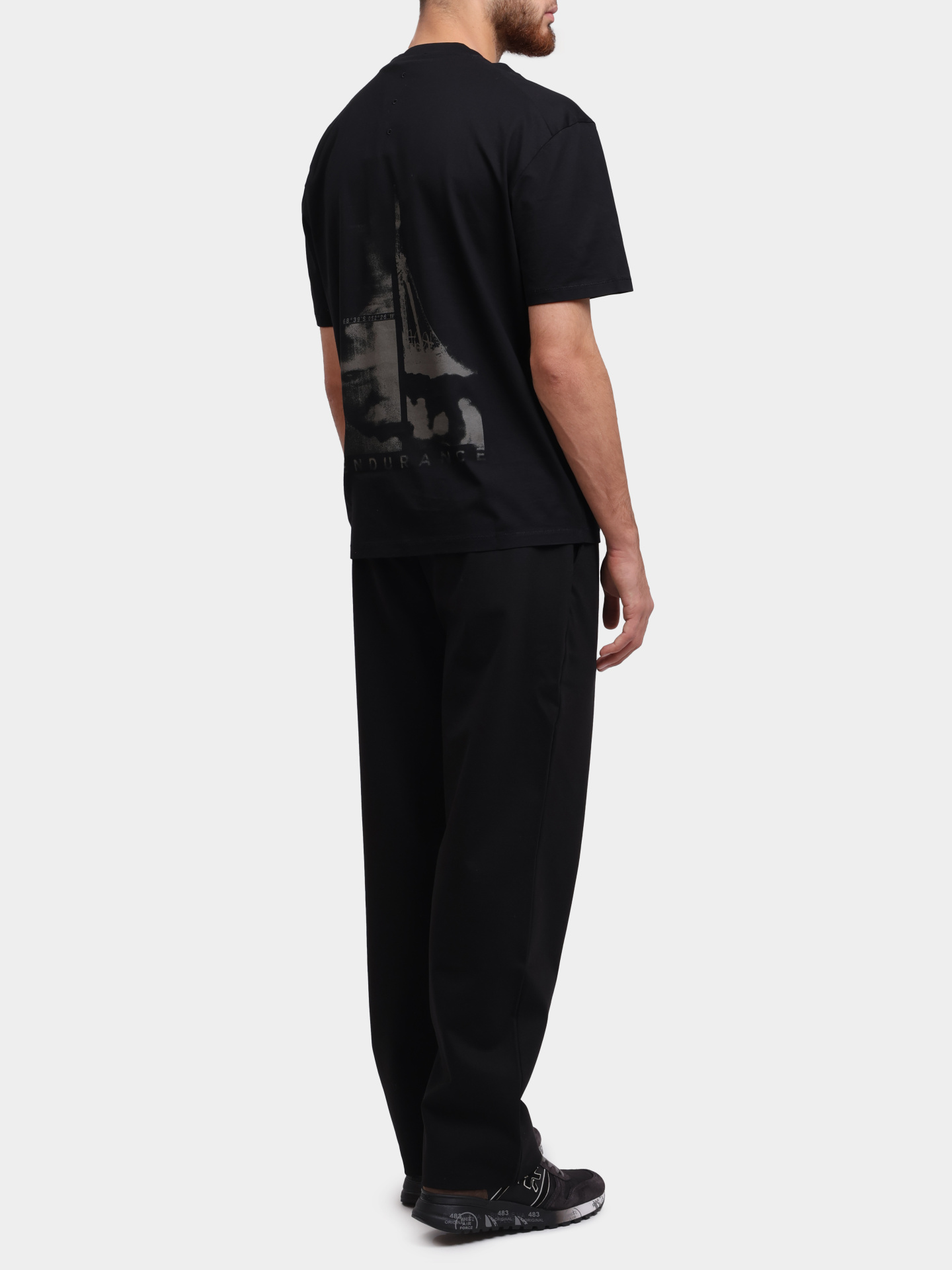 Футболка Premiata PA1030 BLACK хлопковая мужская с логотипом — купить в интернет-магазине Verdistore