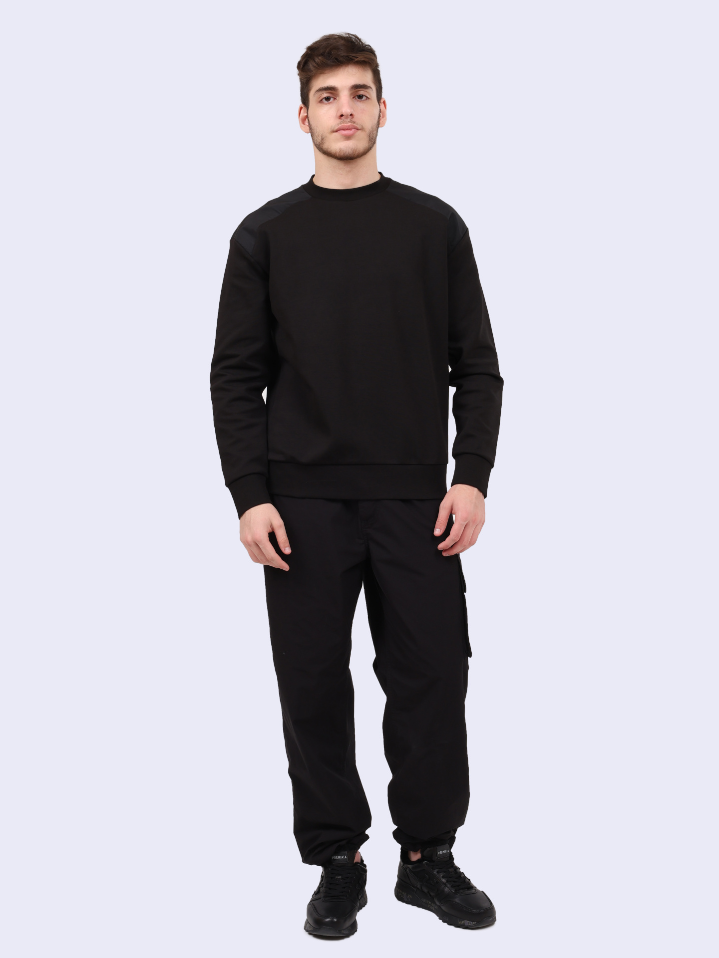 Свитшот Calvin Klein K10K113091 BEH черный мужской — купить в интернет-магазине Verdistore