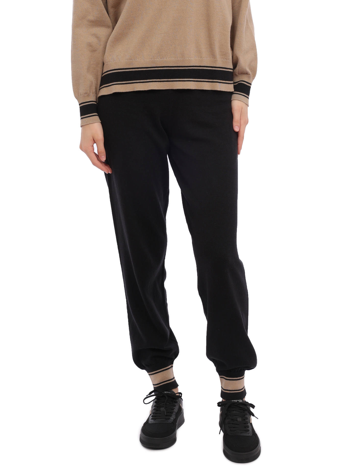 Брюки Armani Exchange 6RYP2K YMX3Z 1200 трикотажные женские с манжетами — купить в интернет-магазине Verdistore