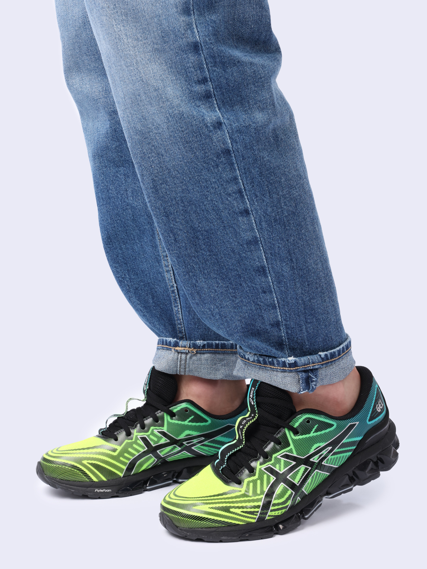 Кроссовки Asics 1201A915 004 зеленые мужские с градиентом — купить в интернет-магазине Verdistore