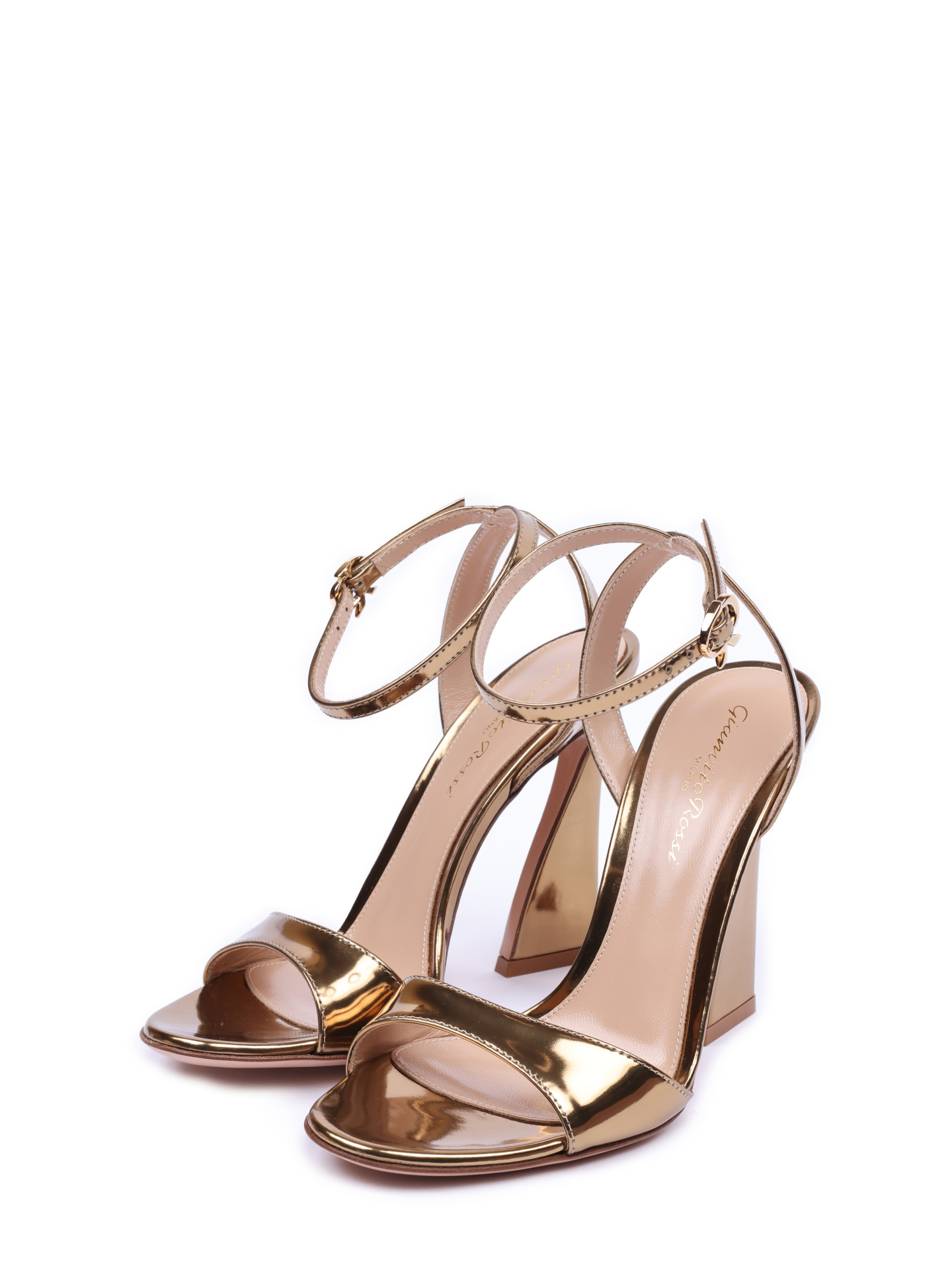 Босоножки Gianvito Rossi G31826-15RIC-MET кожаные женские — купить в интернет-магазине Verdistore