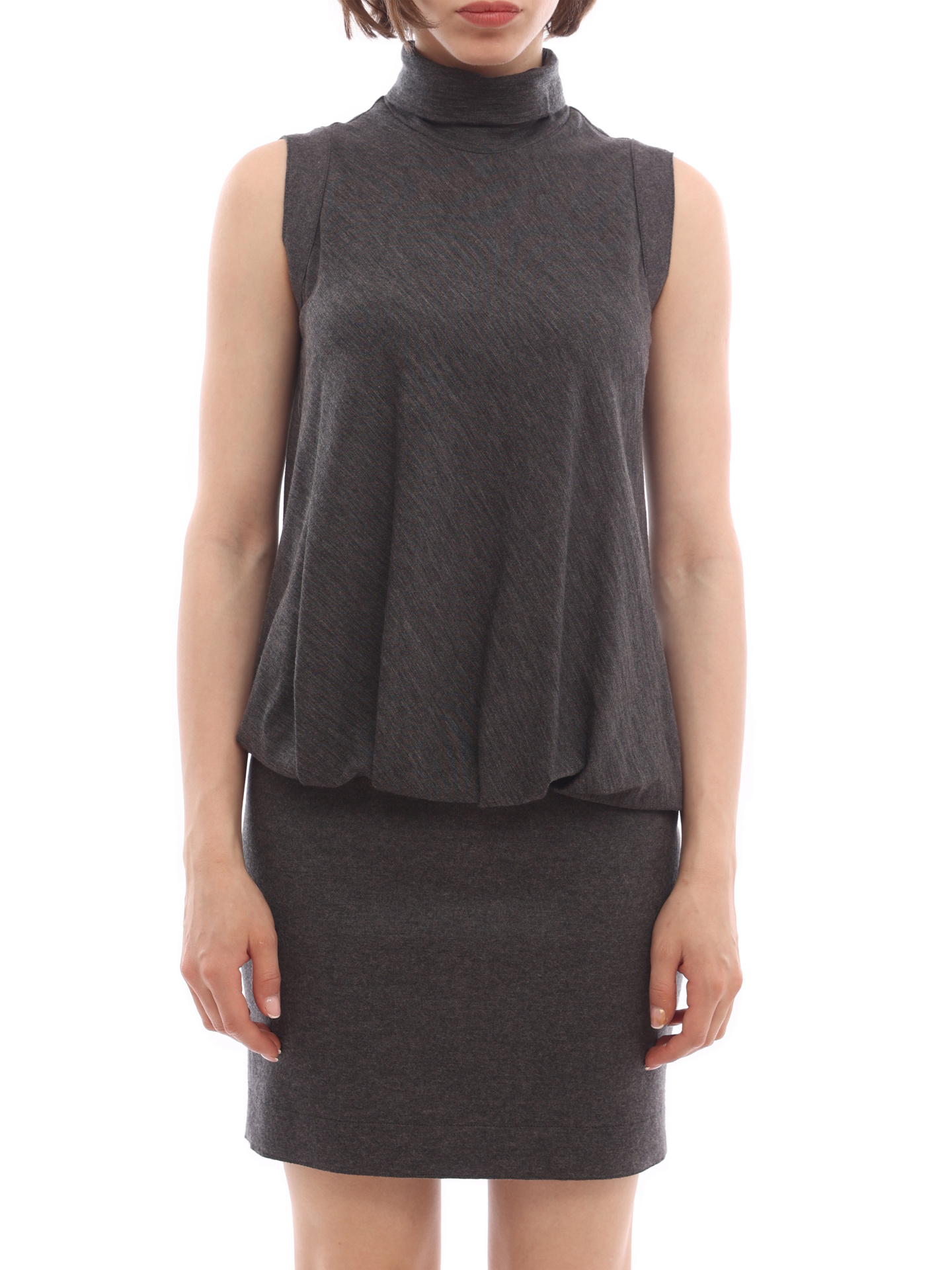 Платье Brunello Cucinelli MR905A0D94 серое женское — купить в интернет-магазине Verdistore