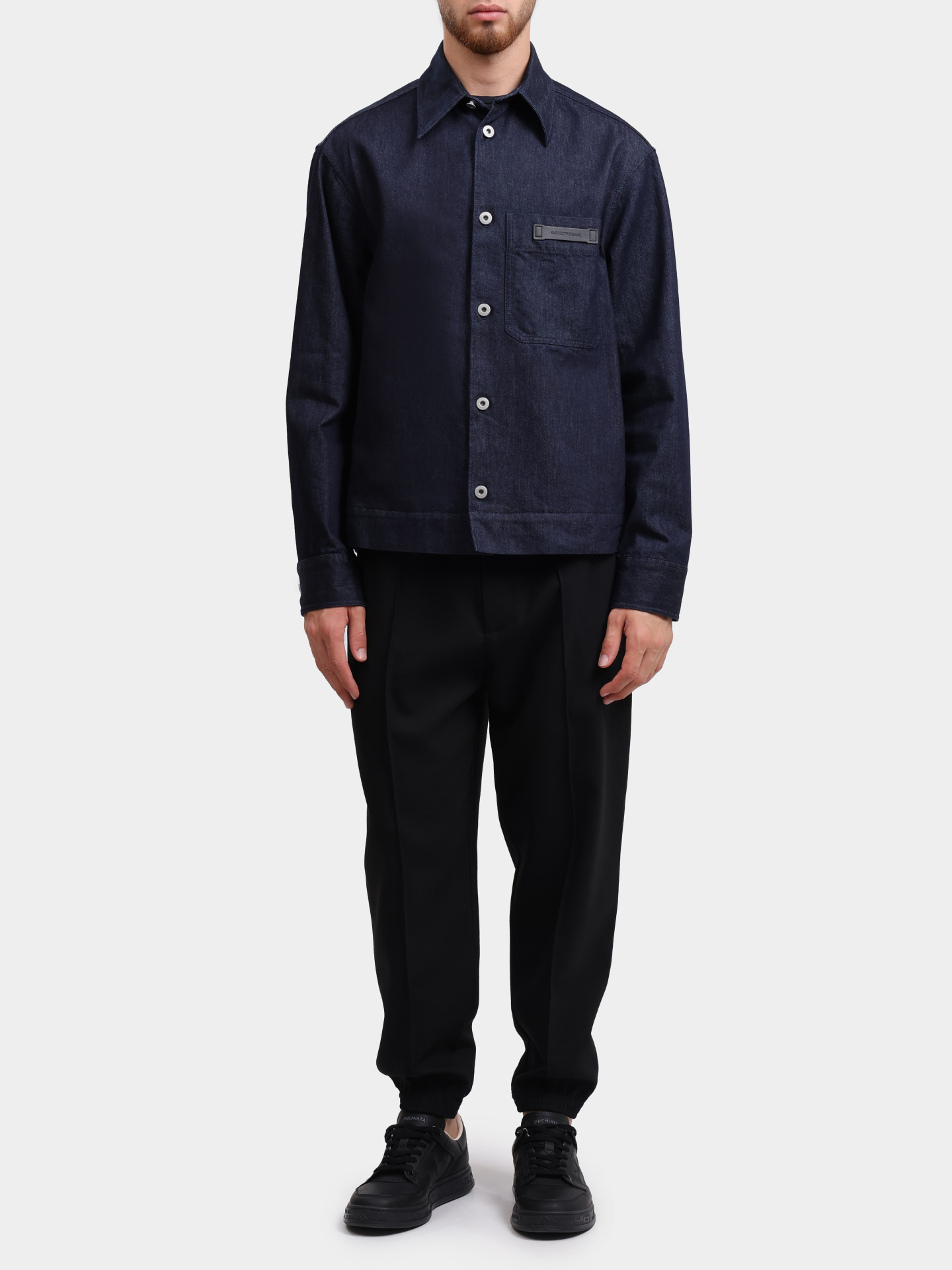 Куртка Emporio Armani EM001667 AF15210 MB001 джинсовая мужская — купить в интернет-магазине Verdistore