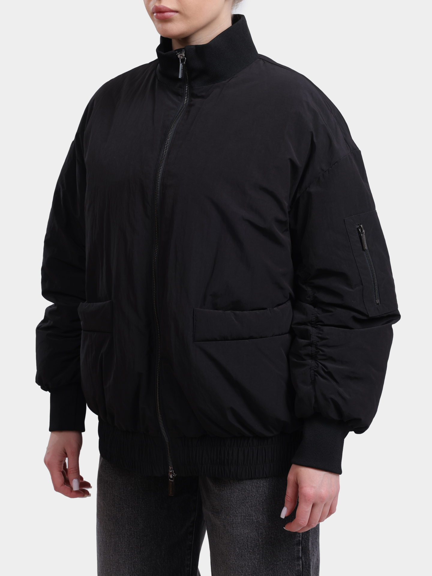 Куртка Armani Exchange XW000670 AF16210 UC001 черная женская — купить в интернет-магазине Verdistore