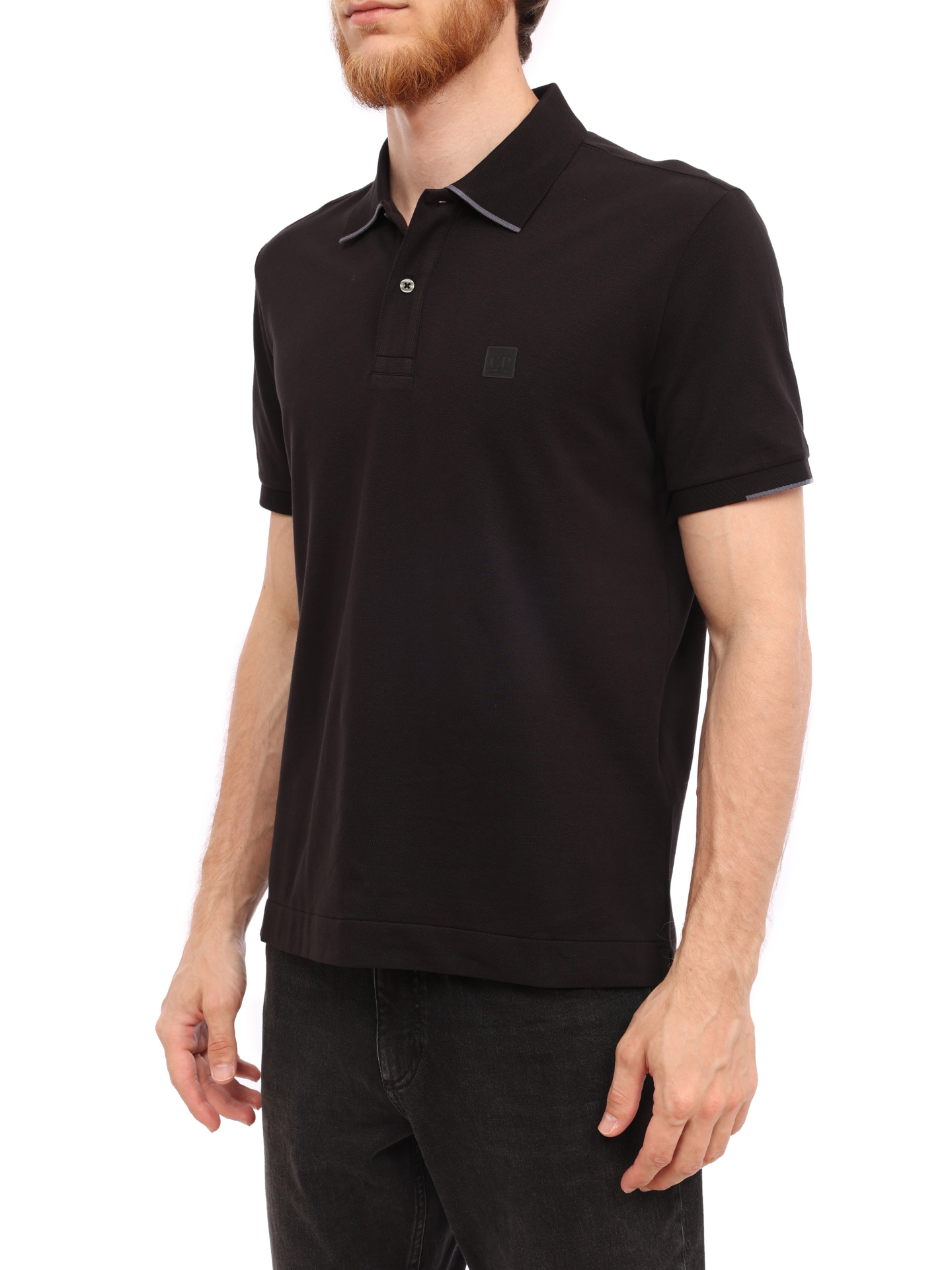 Поло C.P. Company 15CLPL118A005263W черное мужское — купить в интернет-магазине Verdistore