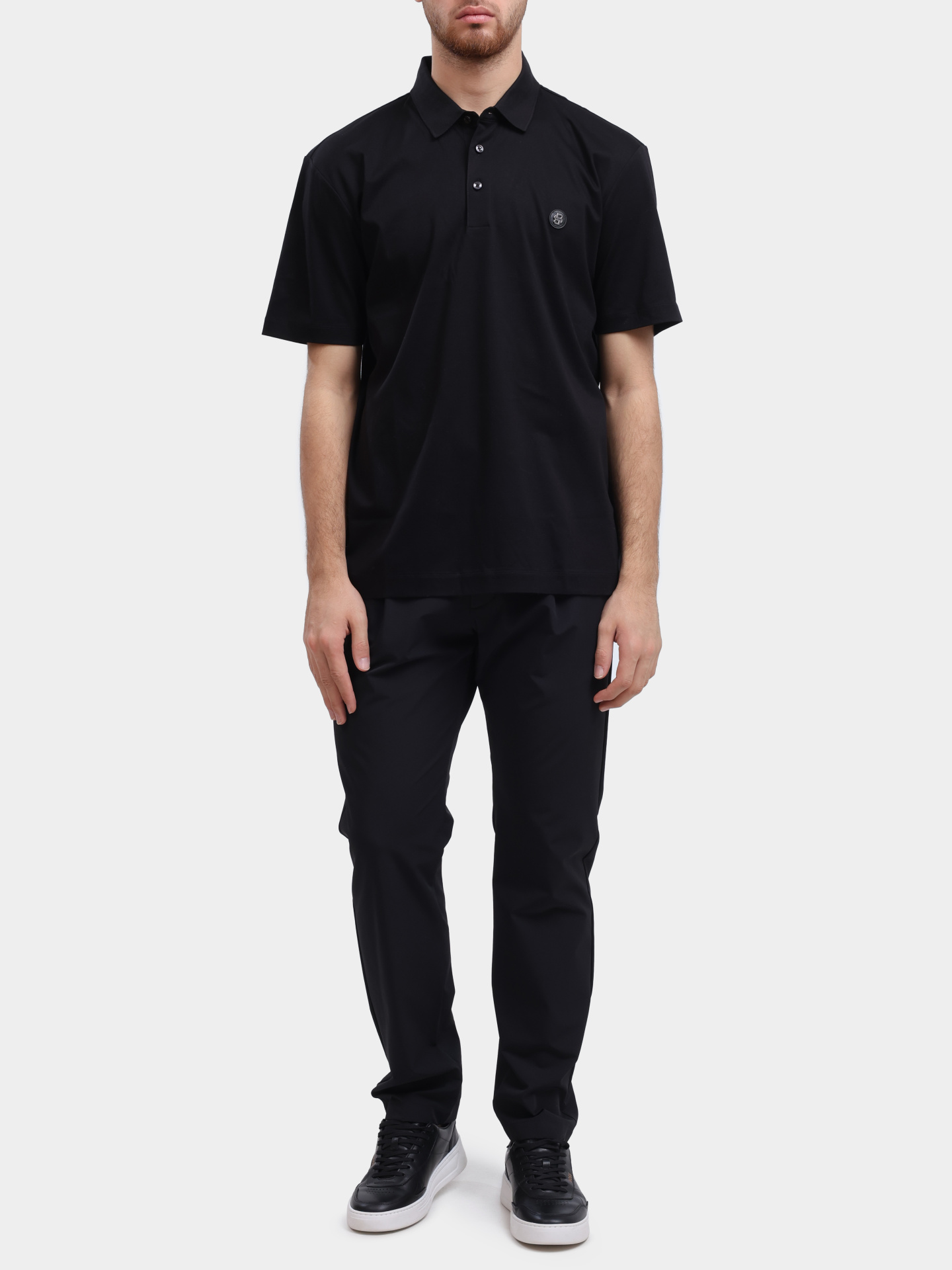 Поло C-Parris 01 10263030 01 50520297 002 черное мужское — купить в интернет-магазине Verdistore