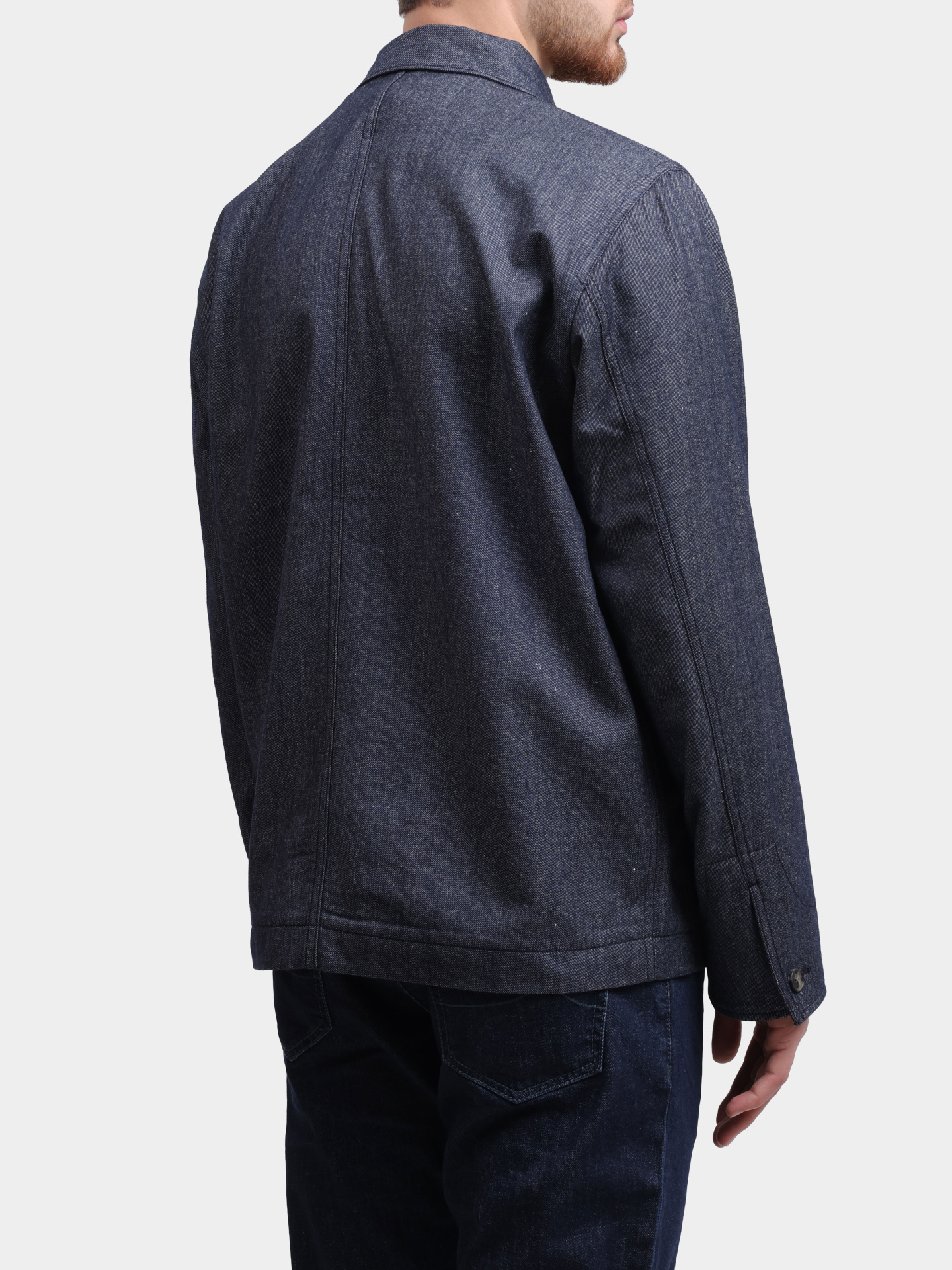 Куртка-рубашка Jacob Cohen JUM_E0033 080 S4307 RW 0540M синяя мужская — купить в интернет-магазине Verdistore