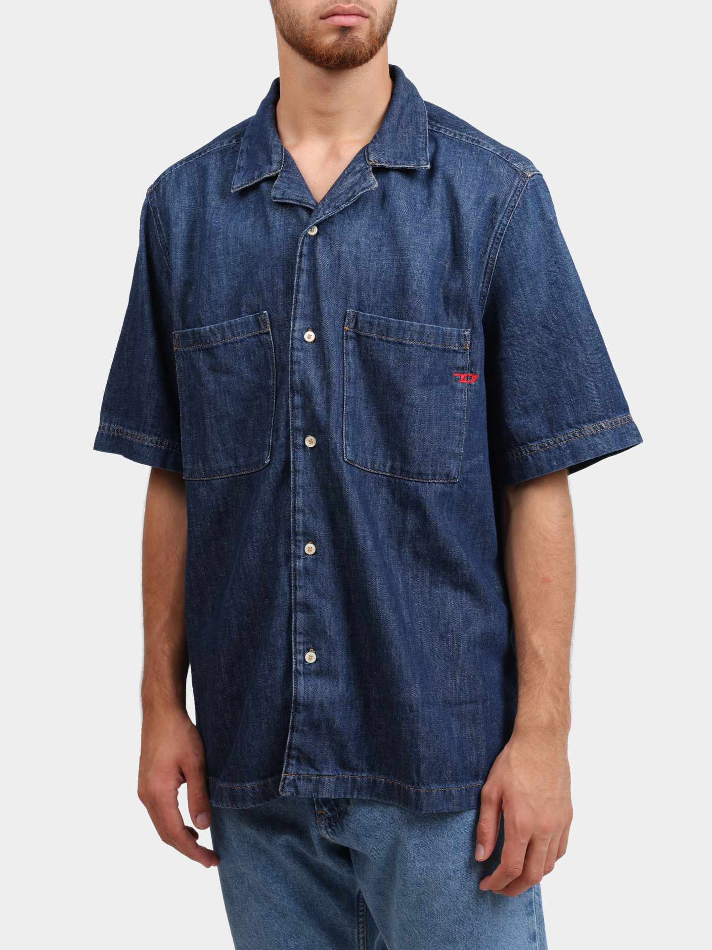 Рубашка Diesel A03533068KD01 джинсовая мужская — купить в интернет-магазине Verdistore
