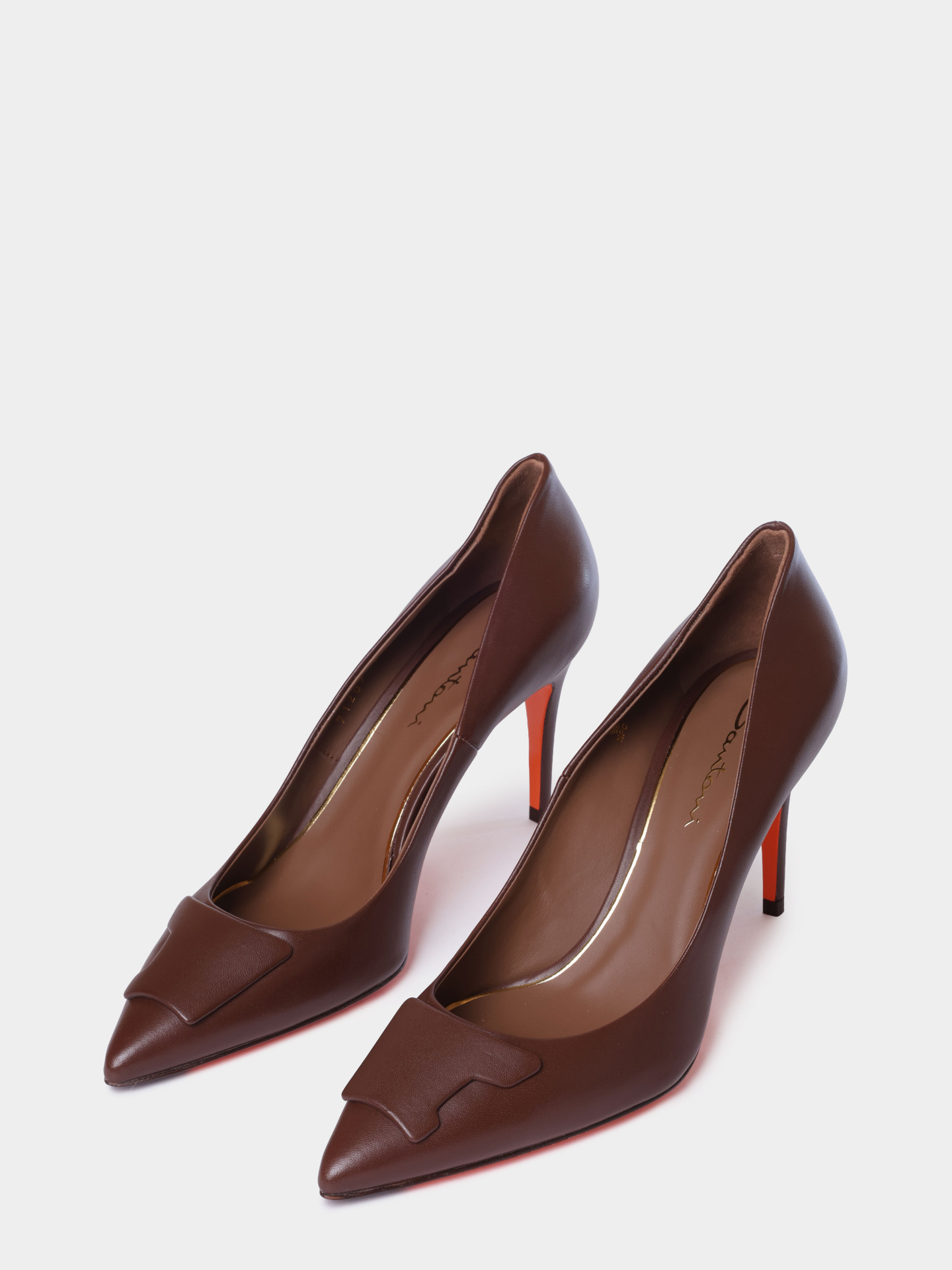 Туфли Santoni WDIG71207HI2TSZAS50 кожаные женские — купить в интернет-магазине Verdistore