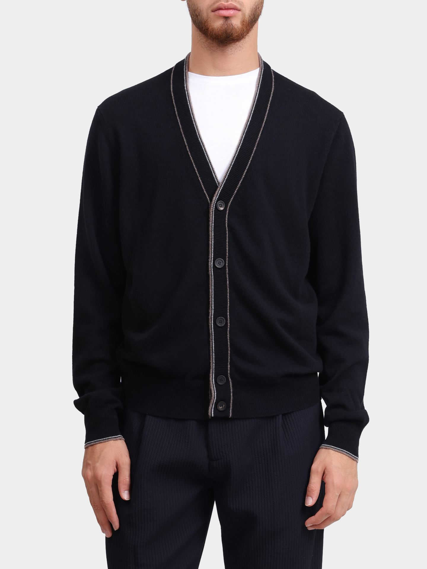 Кардиган Peserico R59401F12 9A470 63А шерстяной мужской — купить в интернет-магазине Verdistore