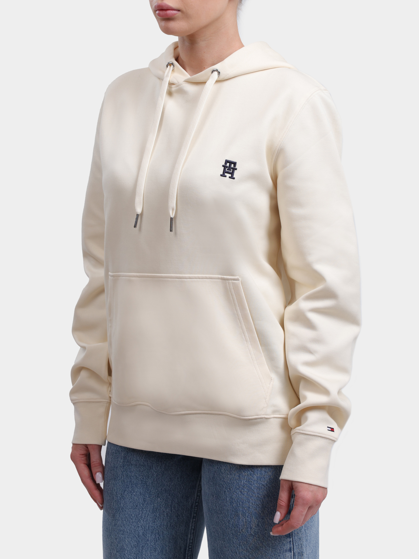 Худи Tommy Hilfiger MW0MW33646 AEF молочное женское — купить в интернет-магазине Verdistore
